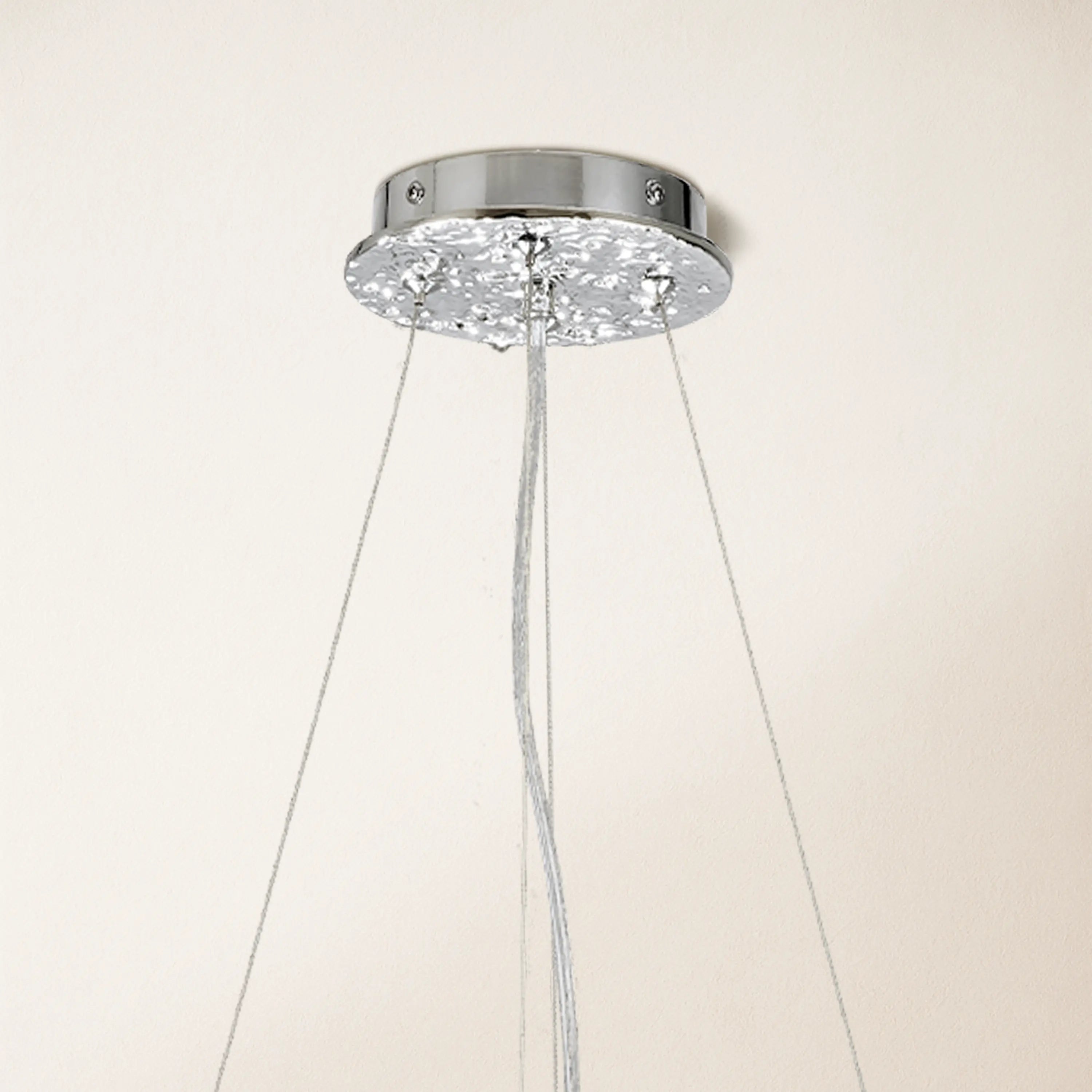 Lustre Branches Rechteckiger Kristall-Kronleuchter, 139,7 cm breit