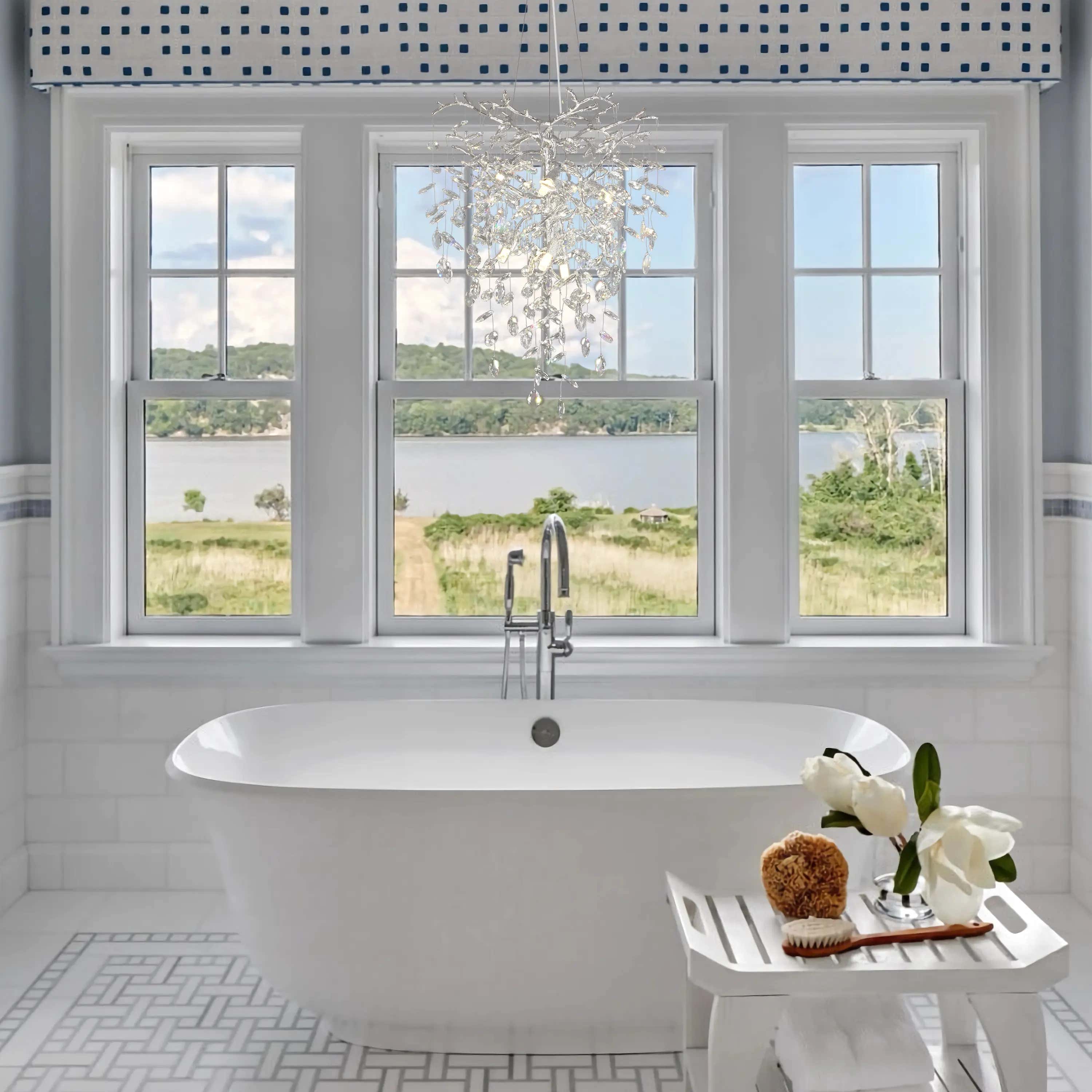 Frostleaf Crystal Grand Cascade Branches Kronleuchter 53cm D