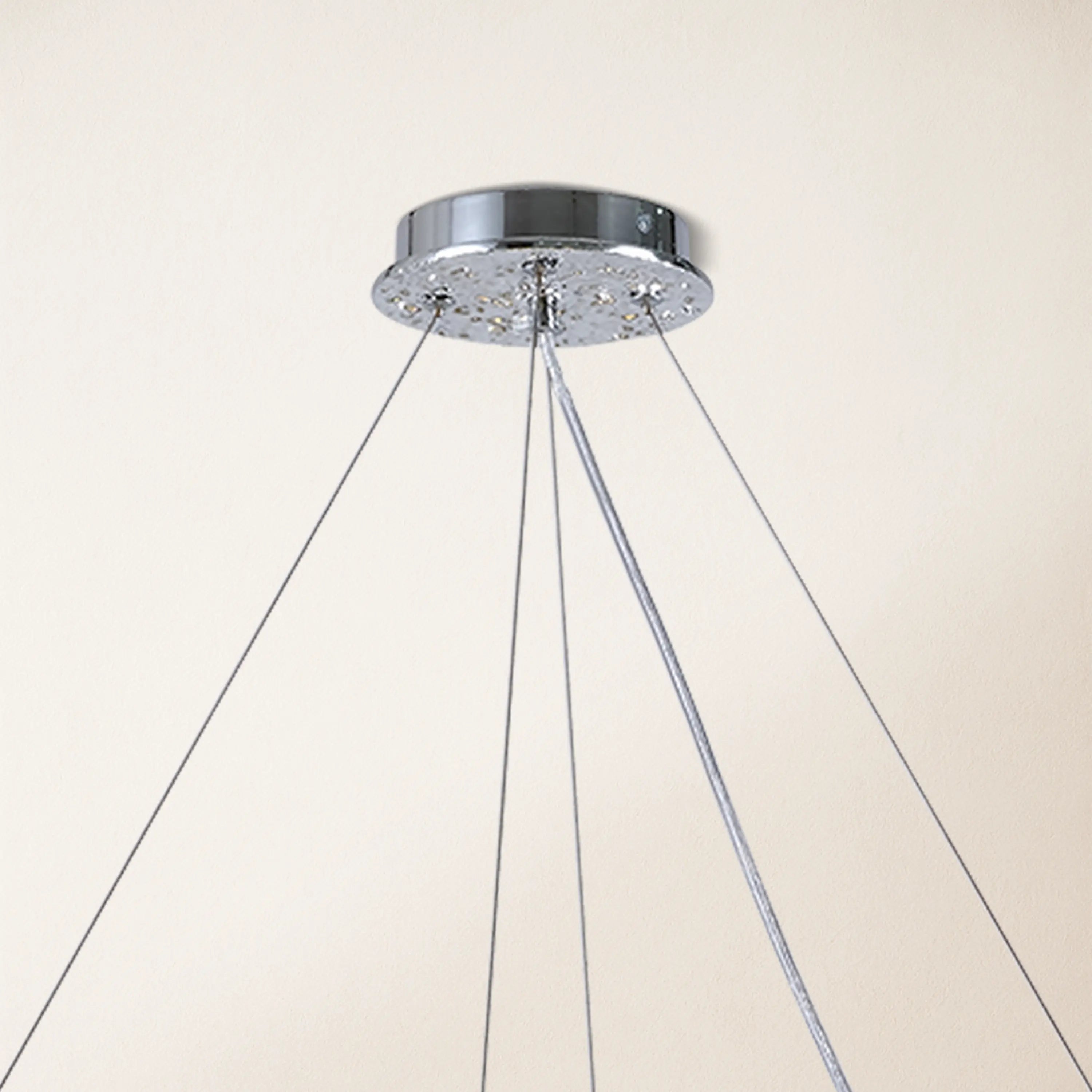 Frostleaf Kristall-Kaskaden-Baumzweig-Linear-Kronleuchter 55"