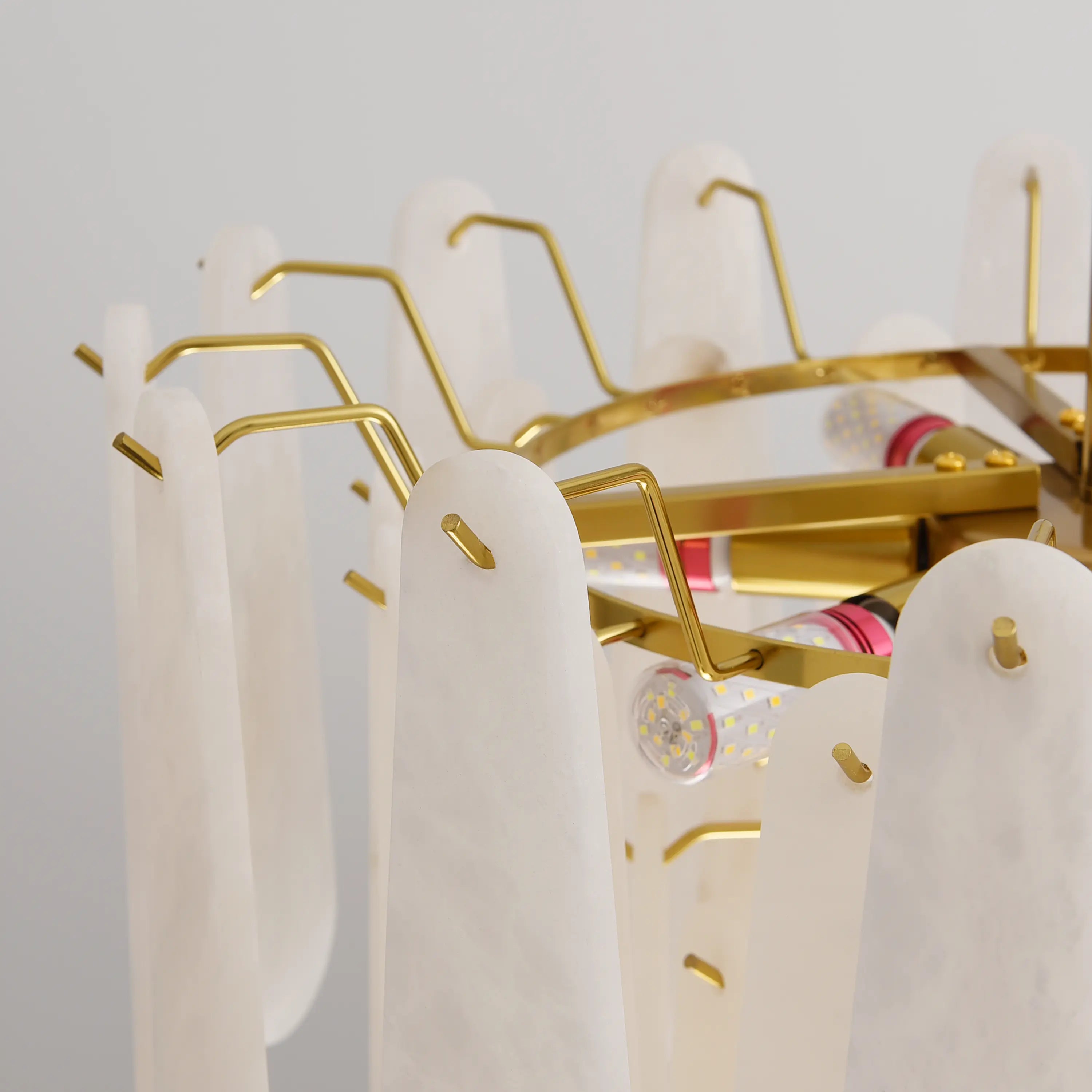 Caldera Alabaster Round Chandelier 22"