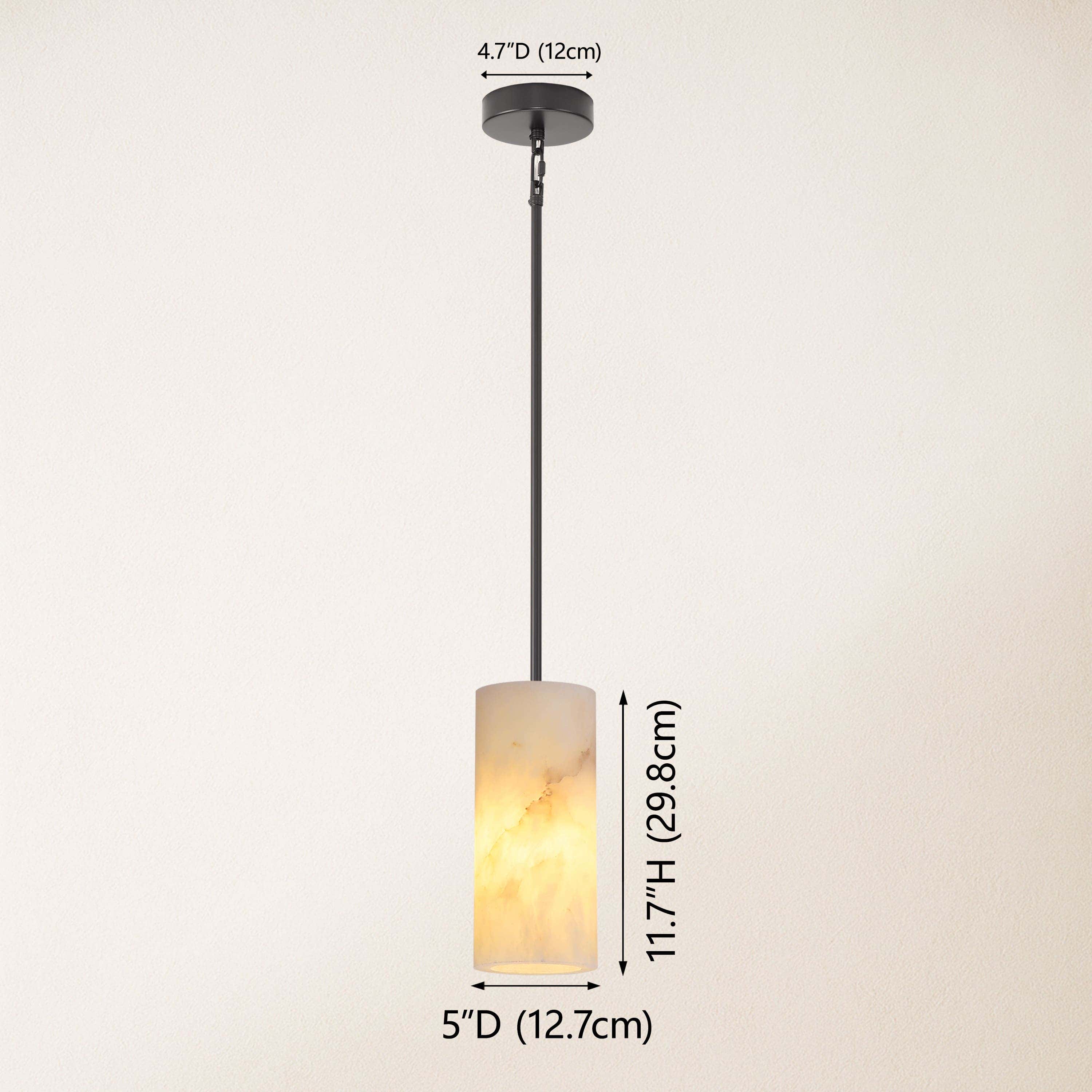 Arlo Alabaster Pendant Lights 5"D