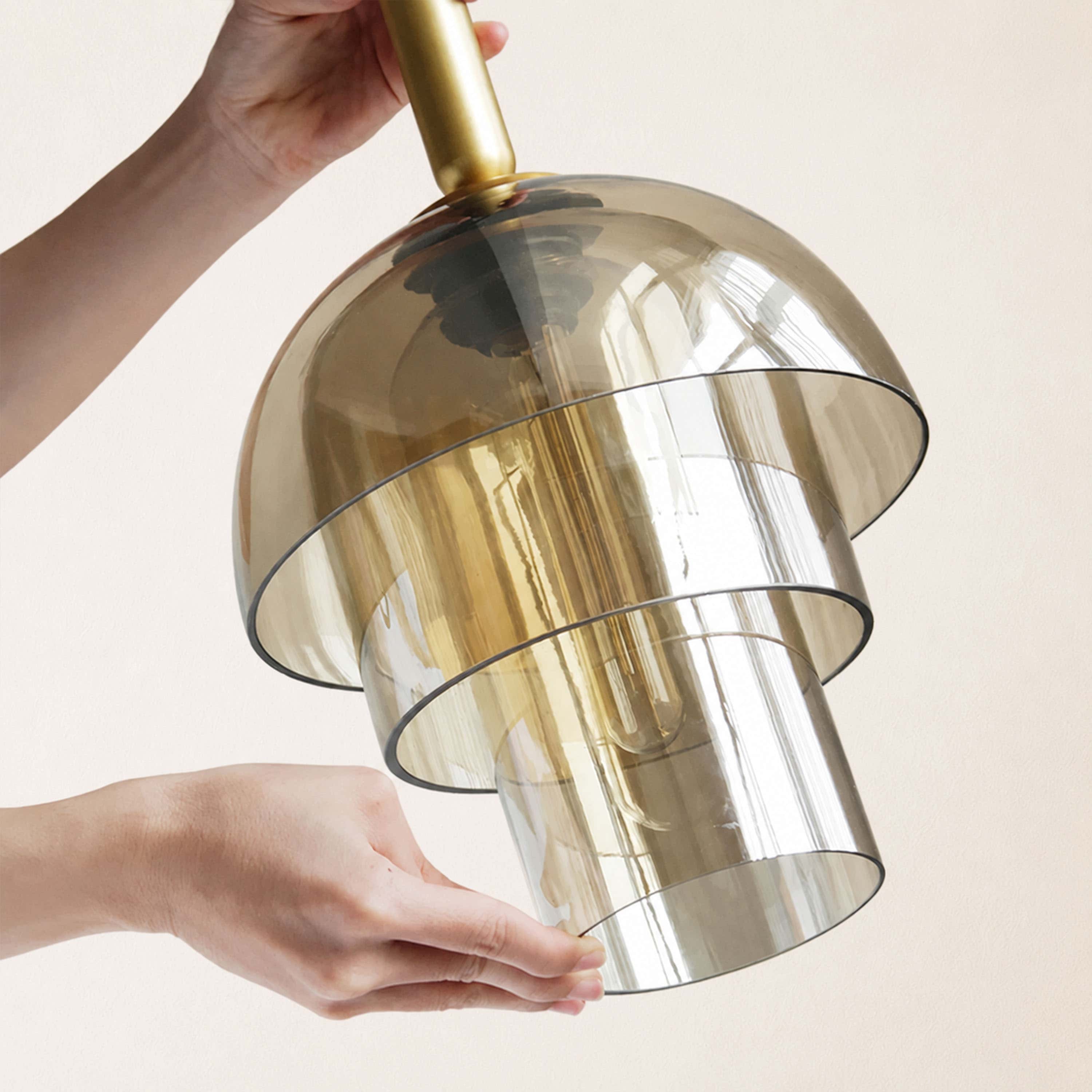 Velorien Glass Tiered Pendant Light