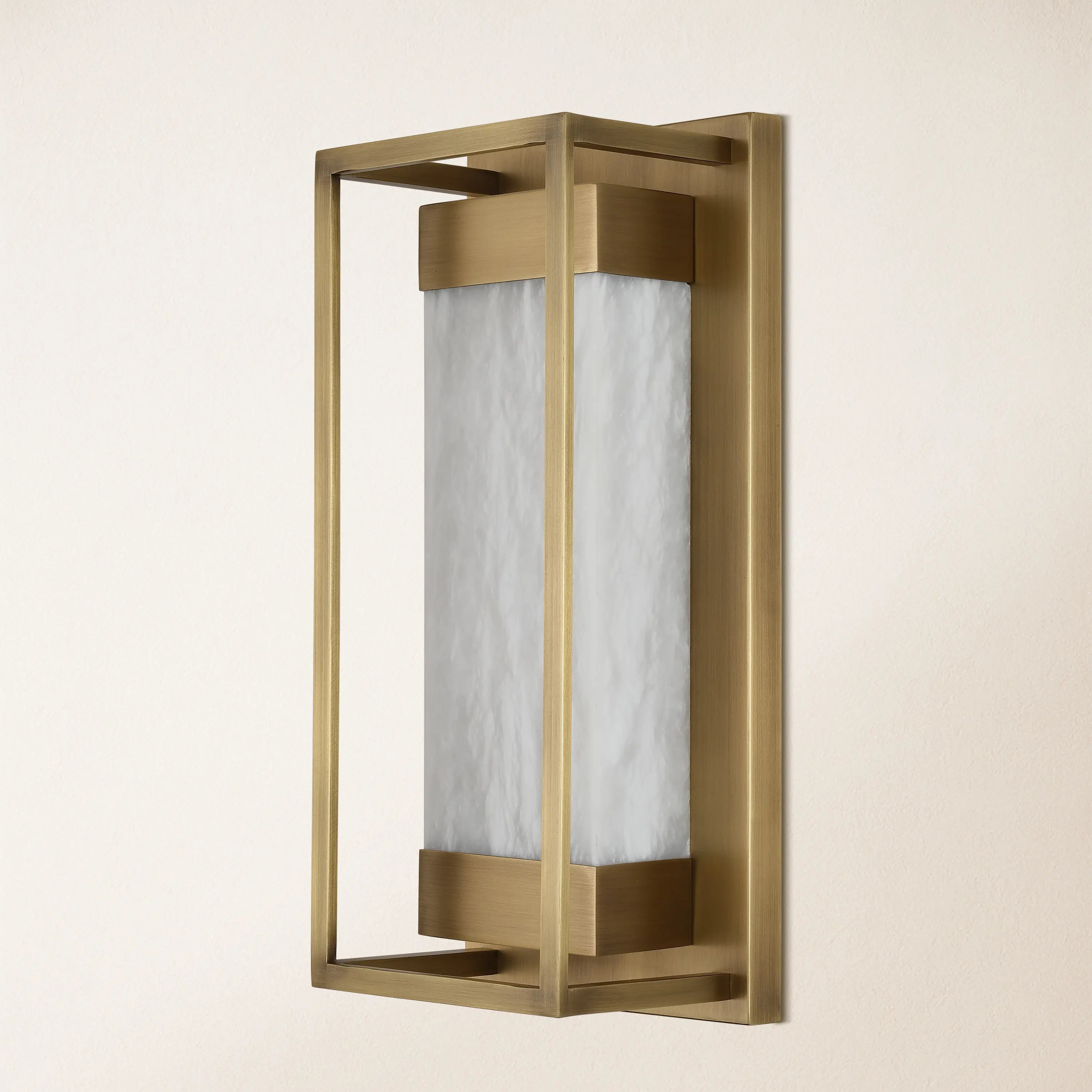 Bravura Alabaster Wall Sconce 16"H#Finish_Gold