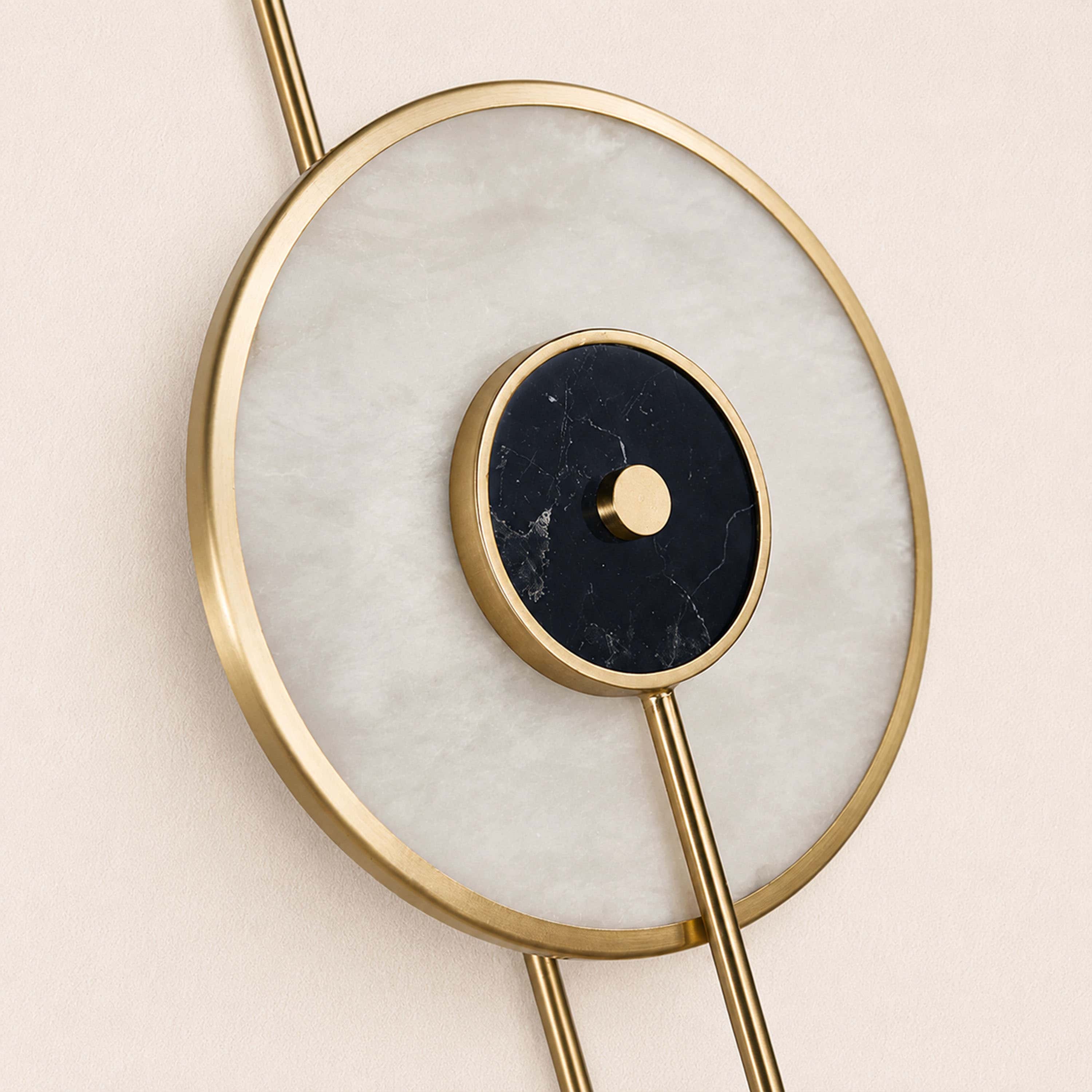 Nyxora Marble Disc Wall Sconce