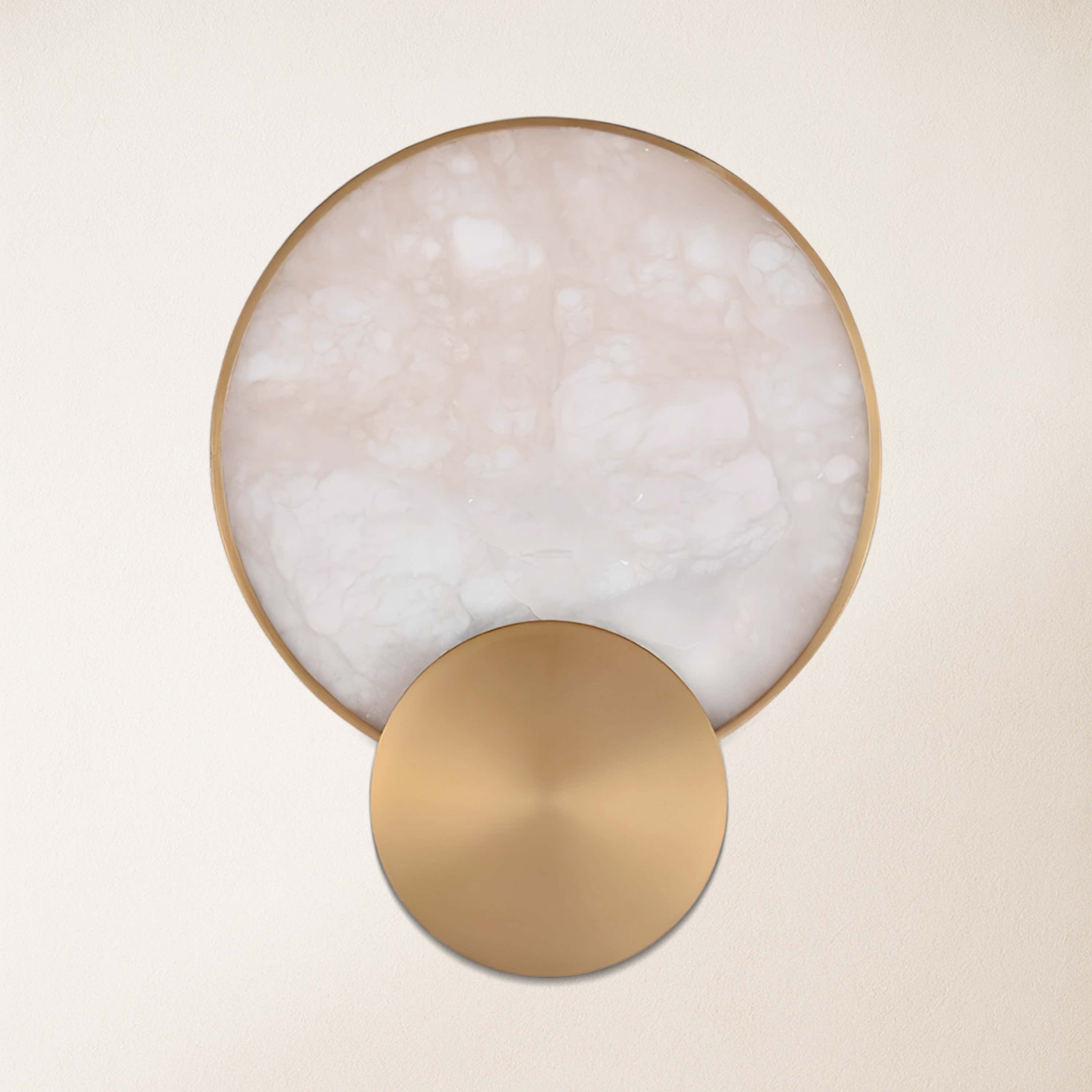 Mintreux Terre Sve Alabaster Wall Sconce 8''D