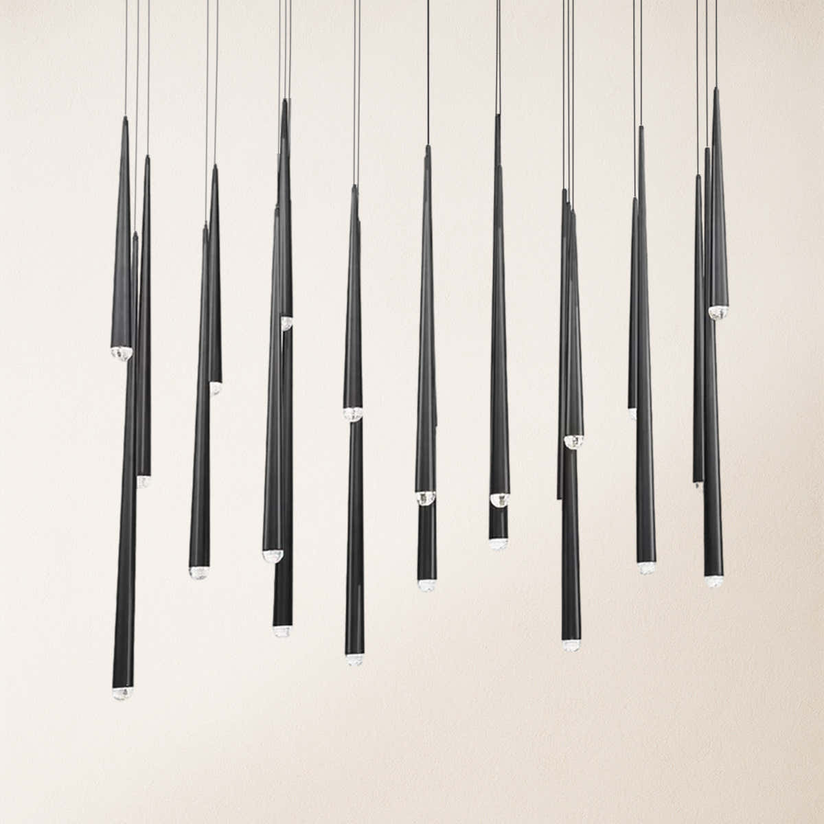 Anthropology Rectangle Crystal Pendant 54"W