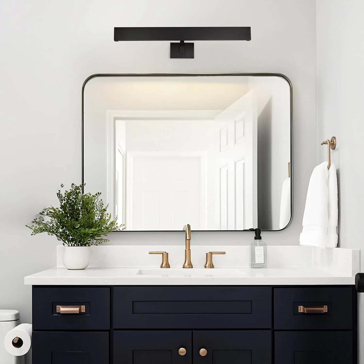 Brushed Radiance Picture Light 24"W#Finish_Black