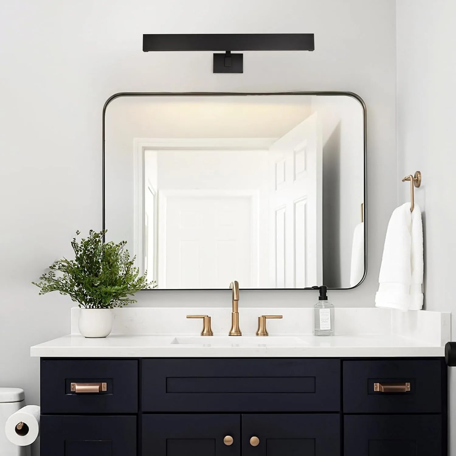 Brushed Radiance Picture Light 24"W#Finish_Black