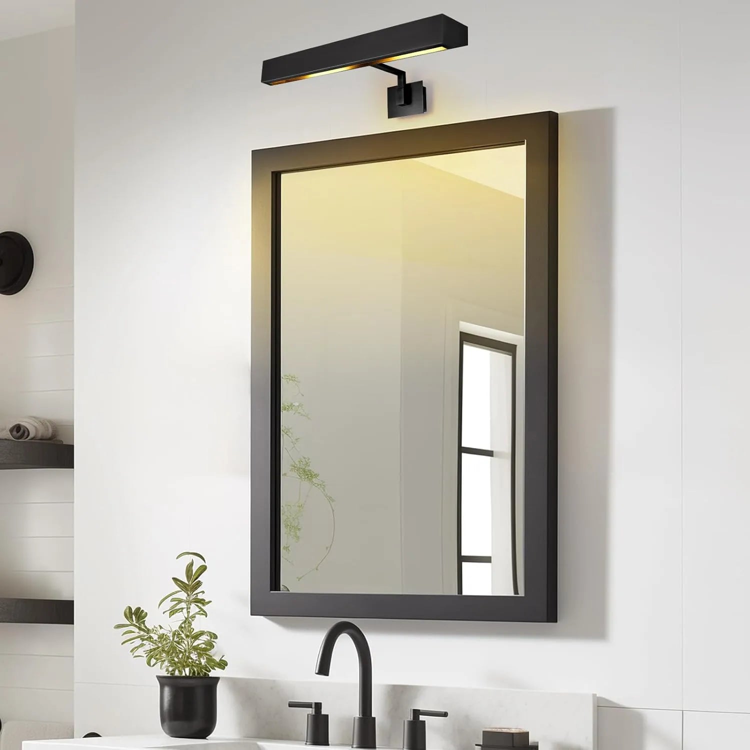 Brushed Radiance Picture Light 24"W#Finish_Black