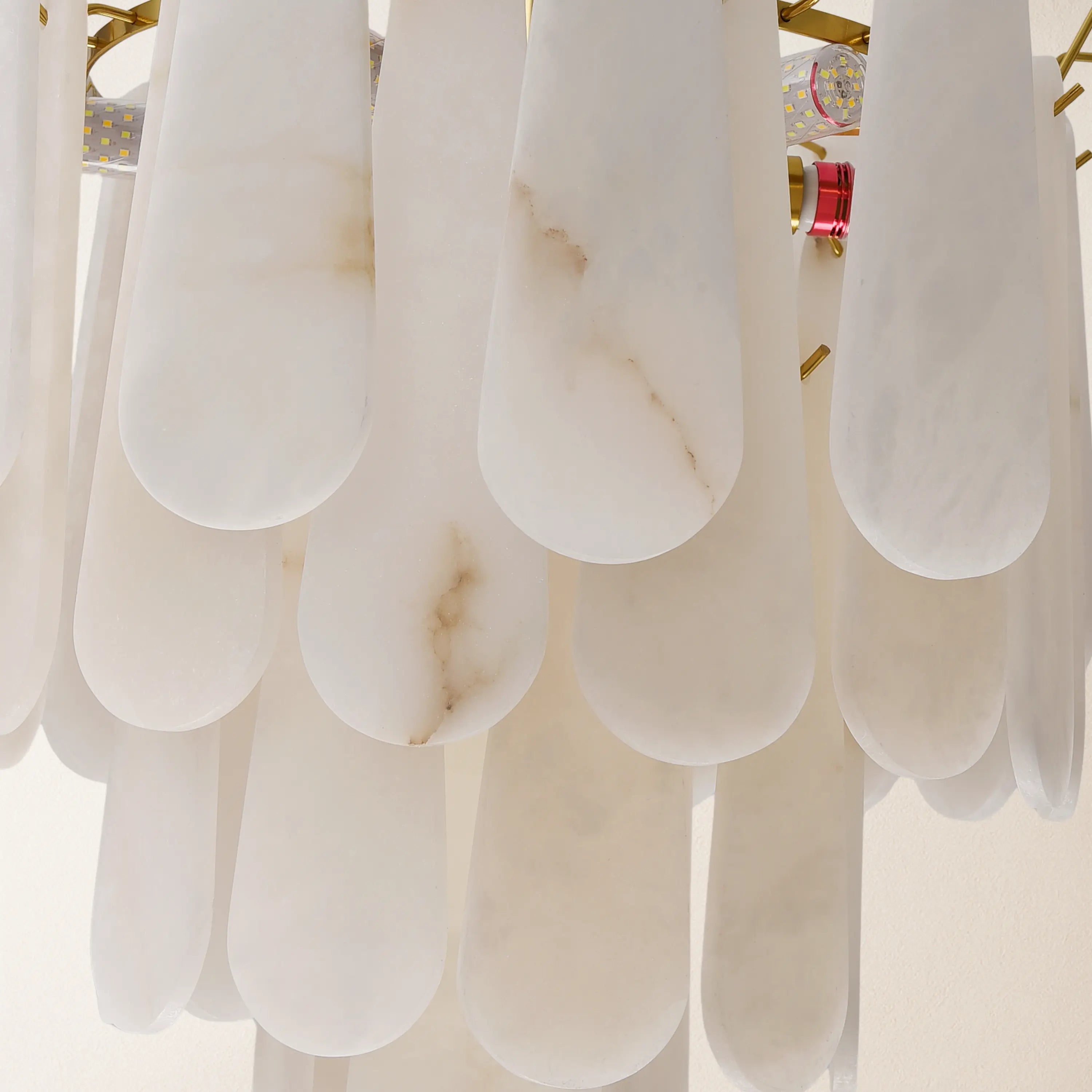 Caldera Alabaster Round Chandelier 22"