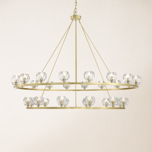 Aragon Tiered Crystal Round Chandelier 59"W