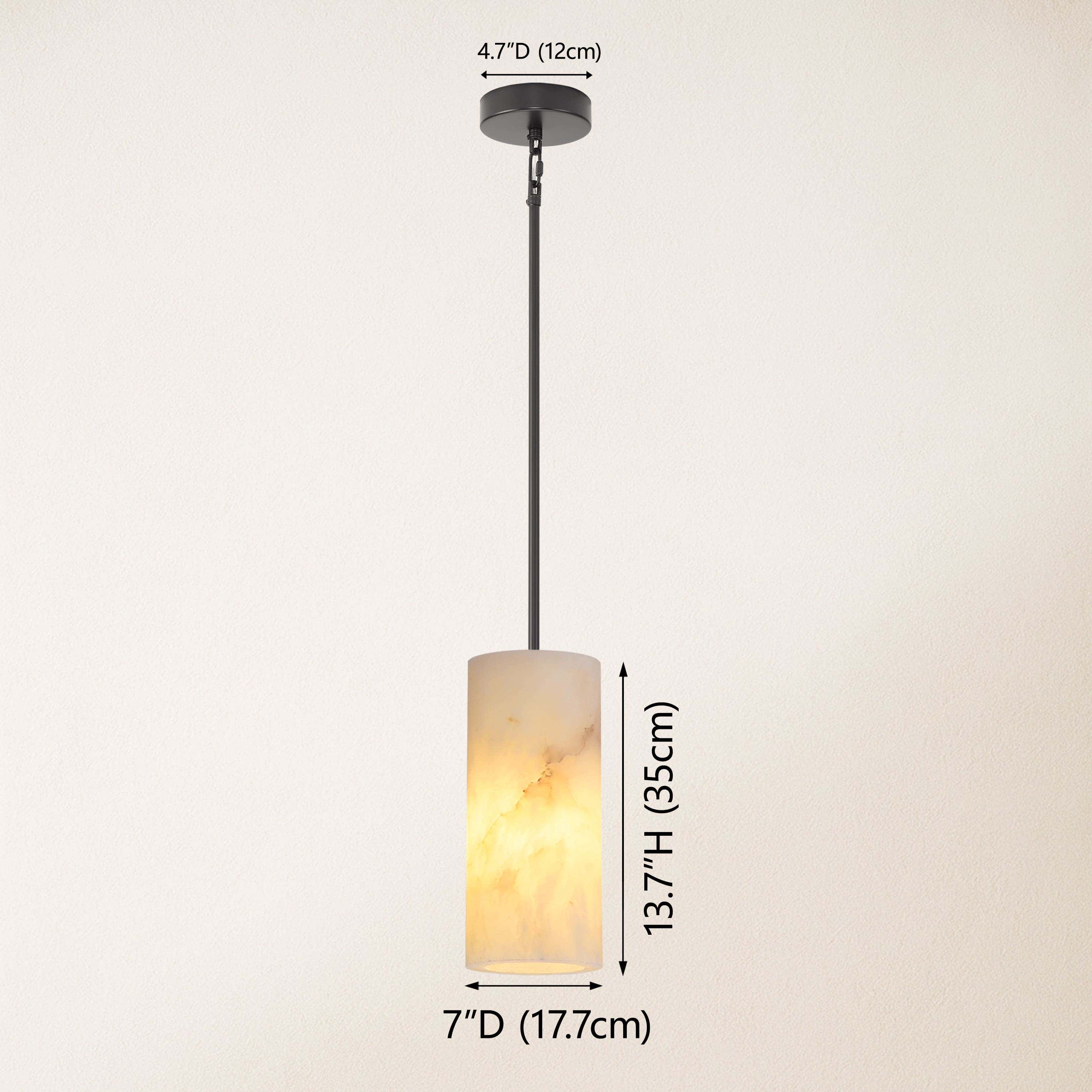 Arlo Alabaster Pendant Lights 7"D
