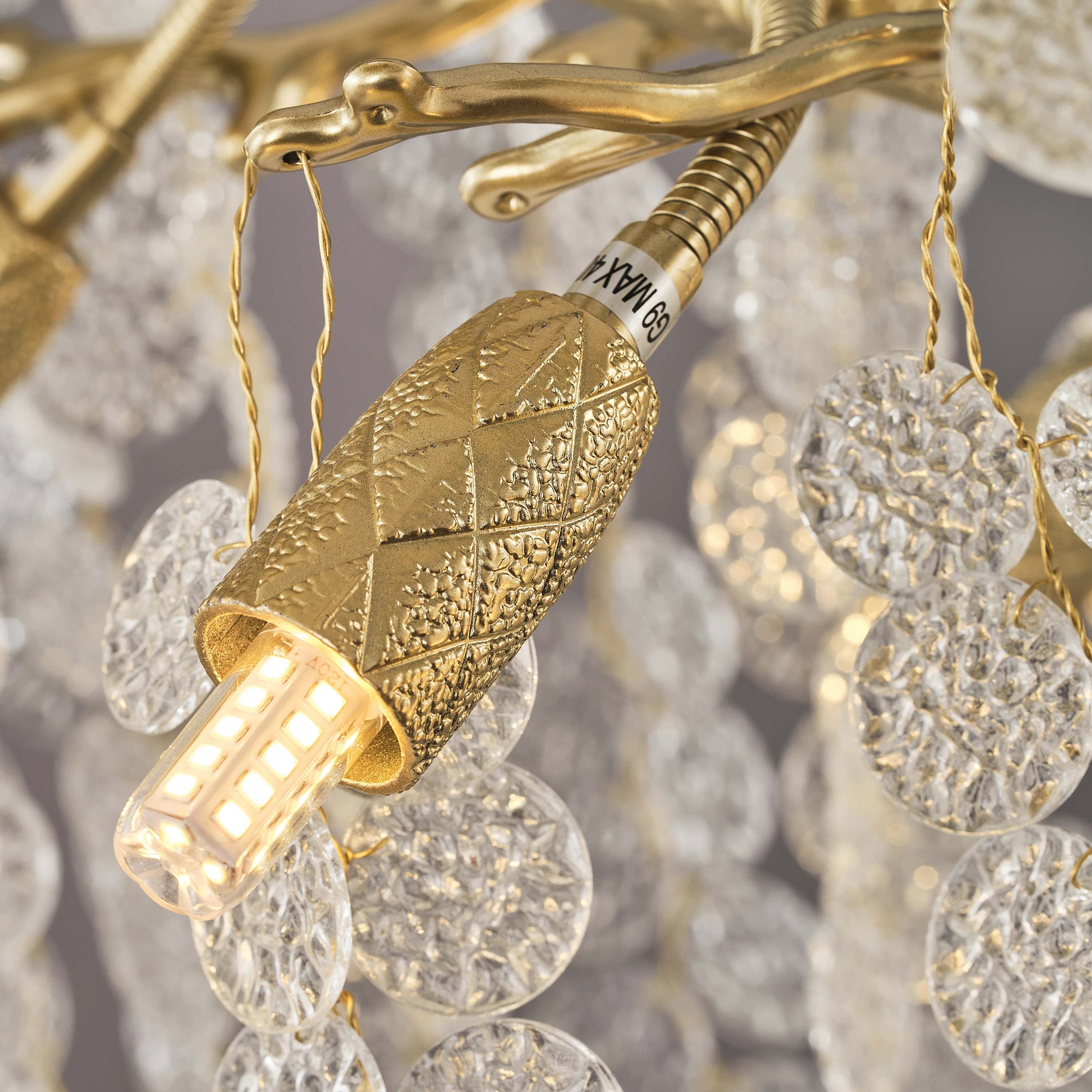 Shiro Noda Crystal Tree Branch Linear Chandelier 72"W