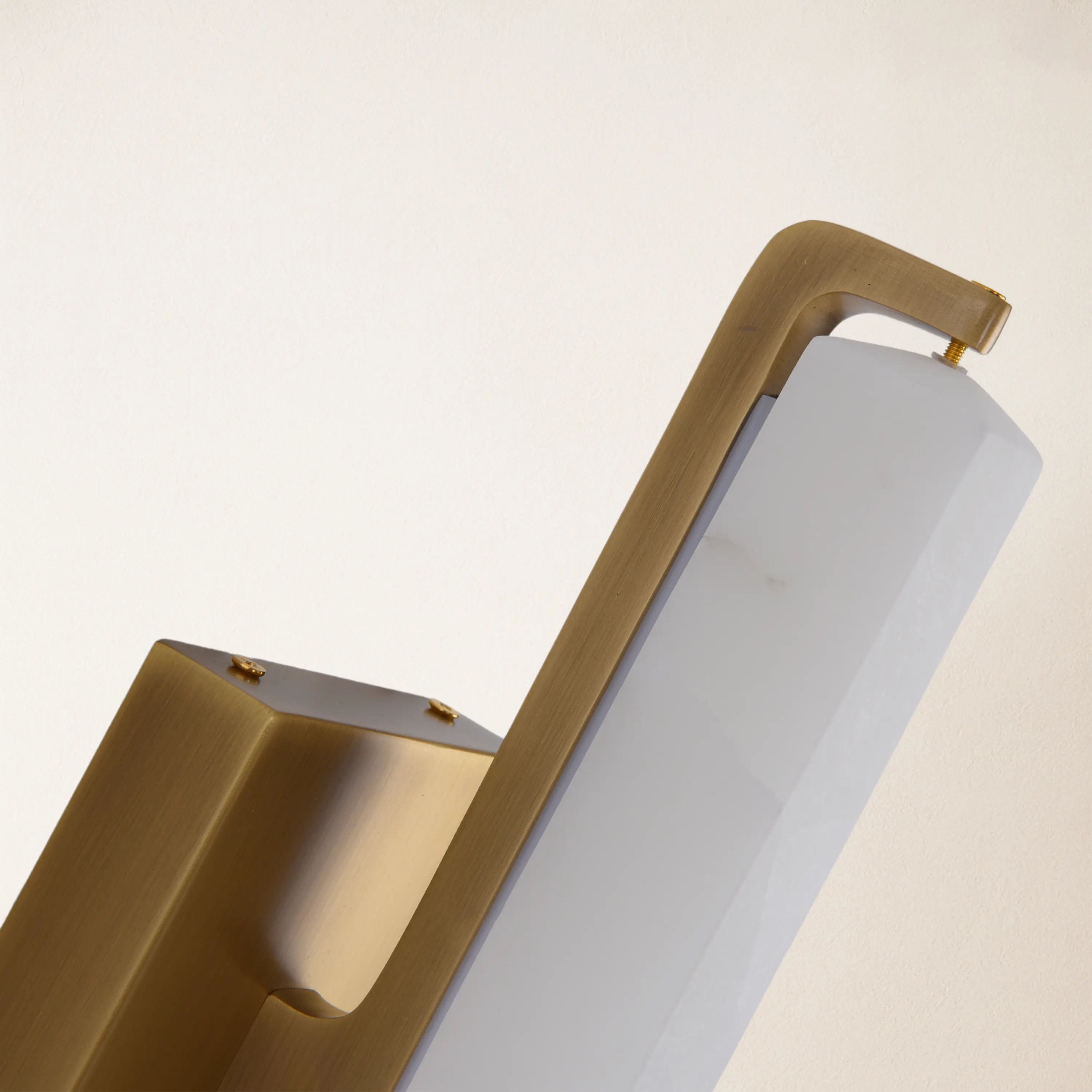 Clara Glow Alabaster Single Wall Sconce 19"H#Finish_Gold