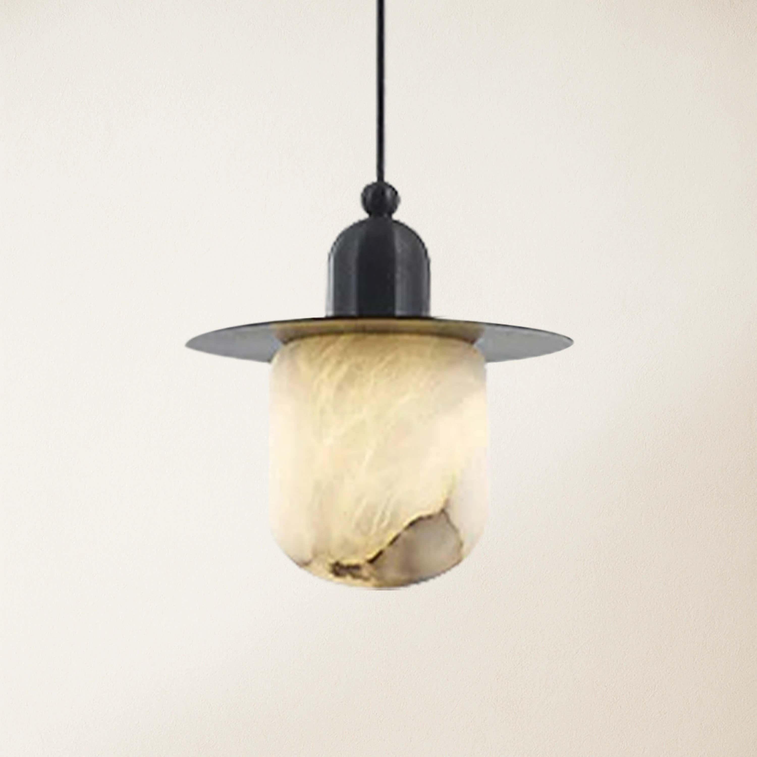 Bloom Alabaster Grace Pendant 6" H