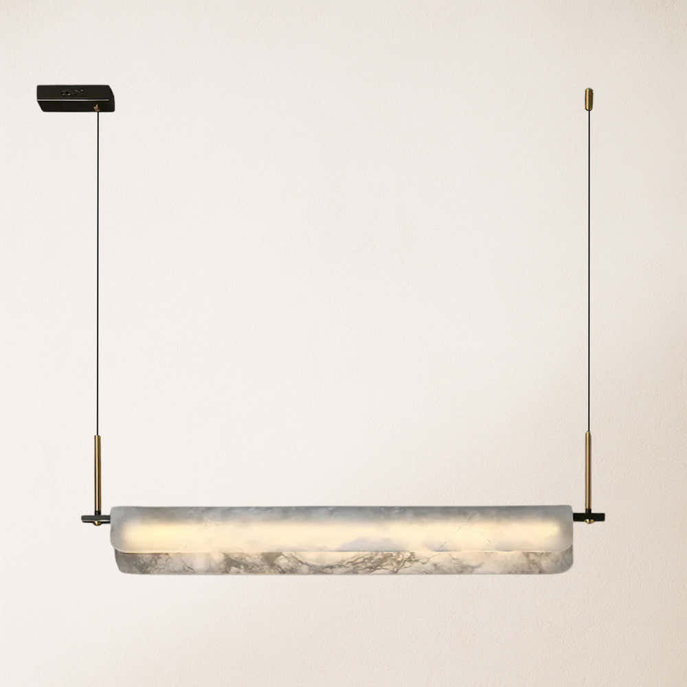Seranova Alabaster Dining Linear Chandelier