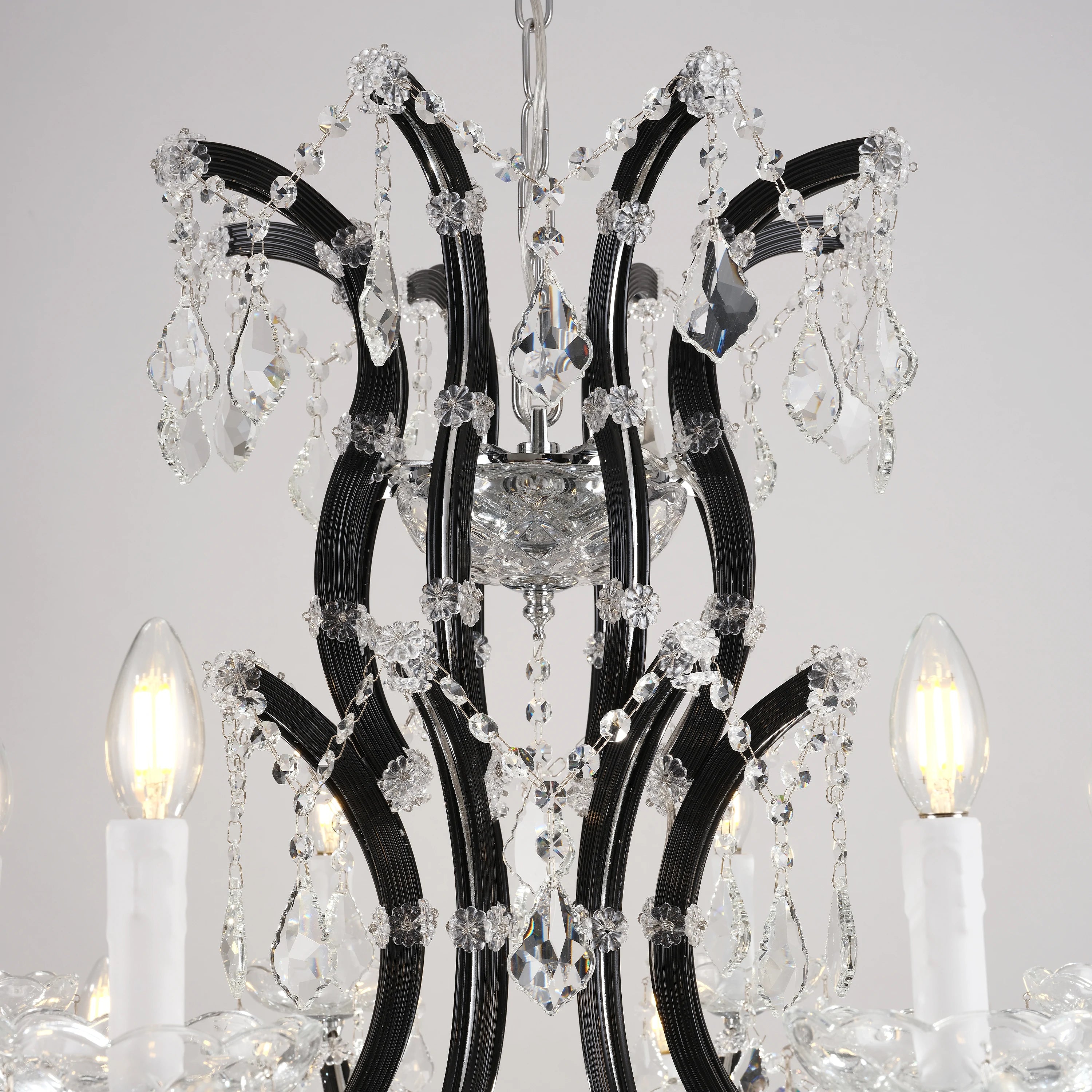 Roco Crystal Classical Round Chandelier 48"D