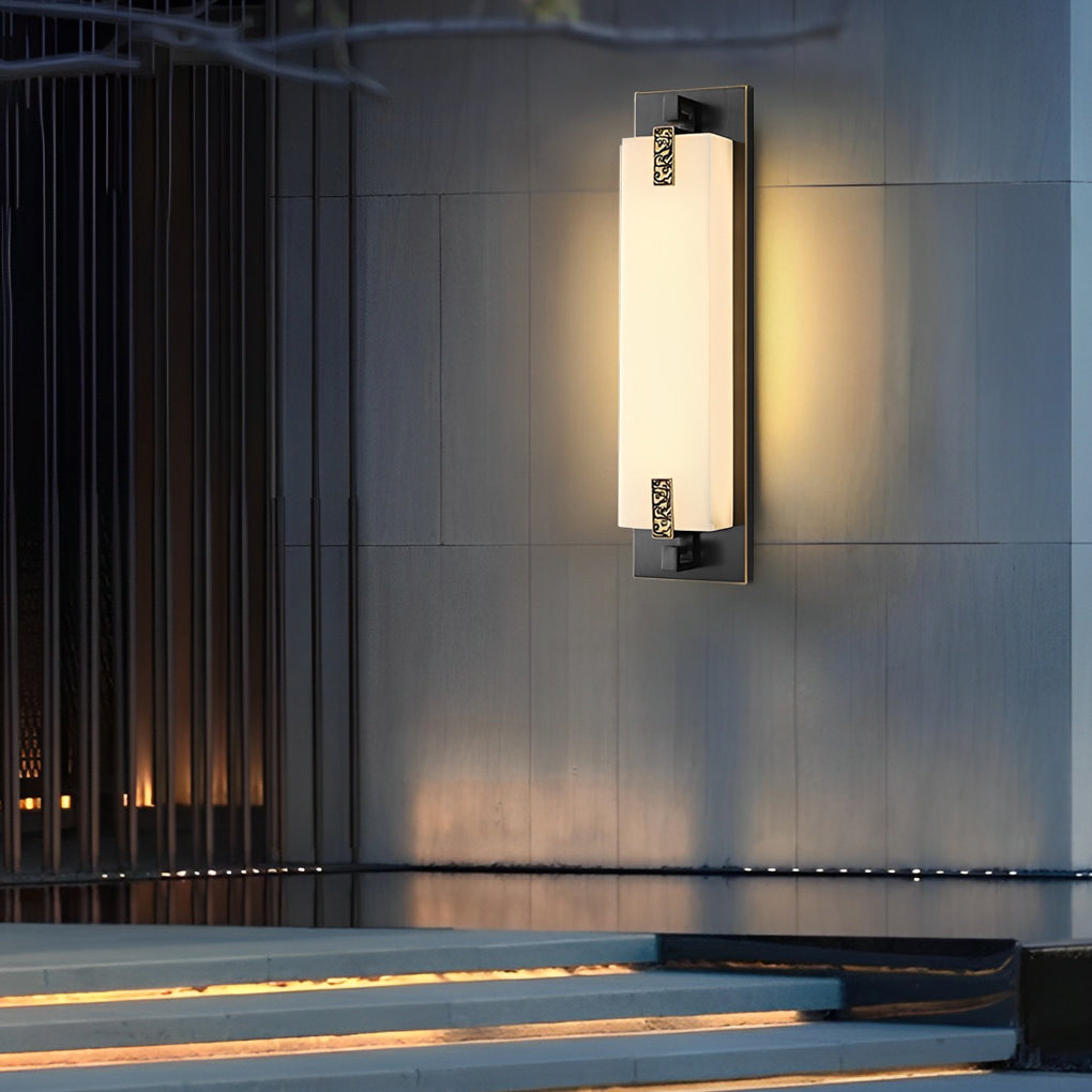 Glimmermist Copper LED Outdoor Wall Light