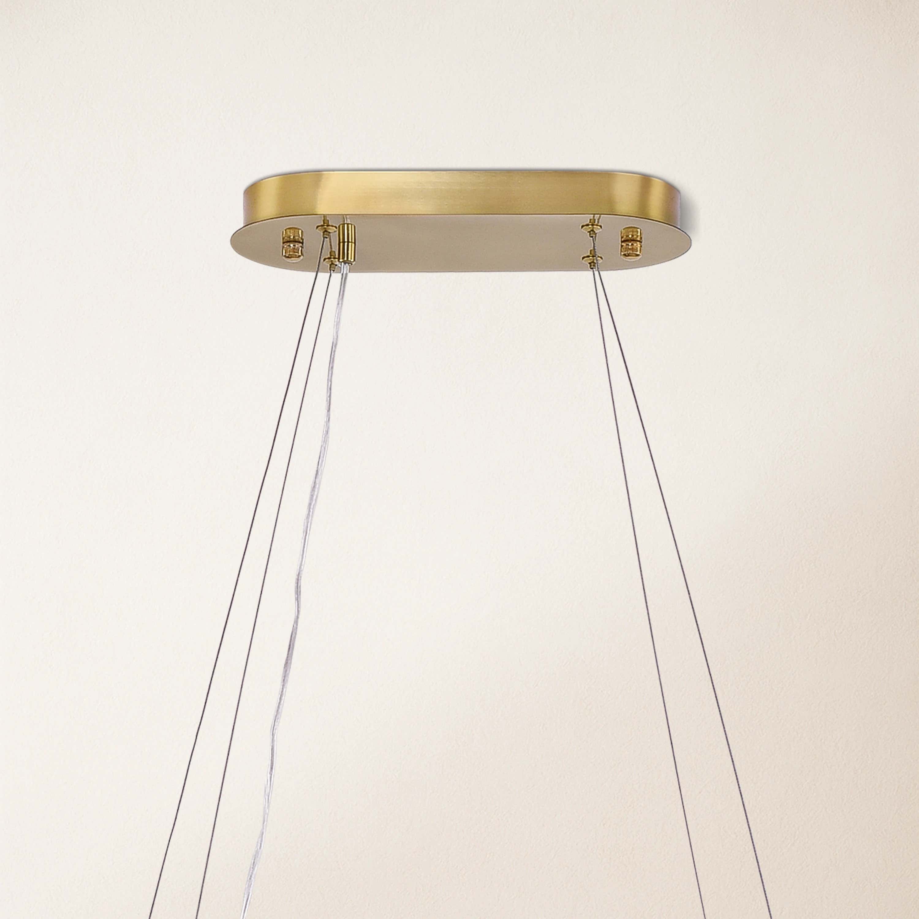 Sawyer Alabaster Oval Chandelier 40"