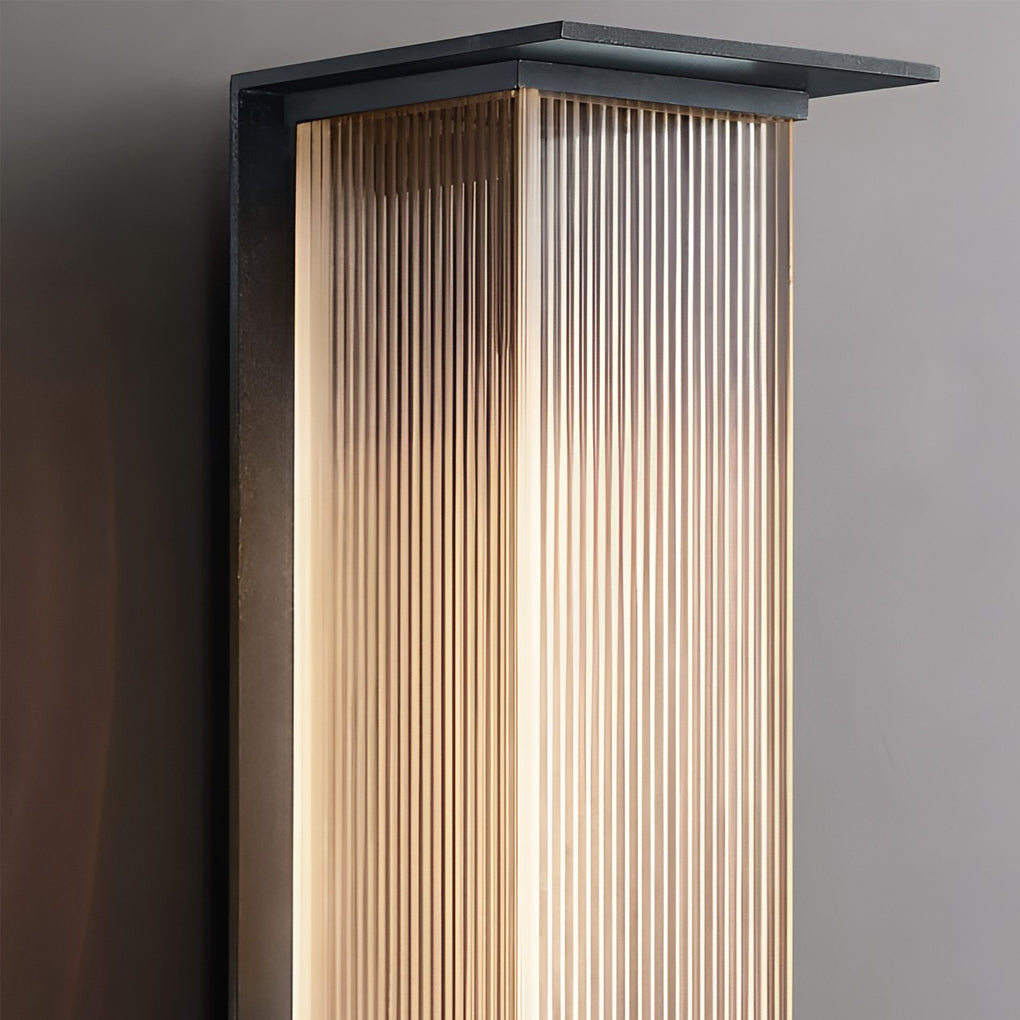 Rechteckige wasserdichte LED 3w moderne Outdoor Solar Wandleuchten Beleuchtung