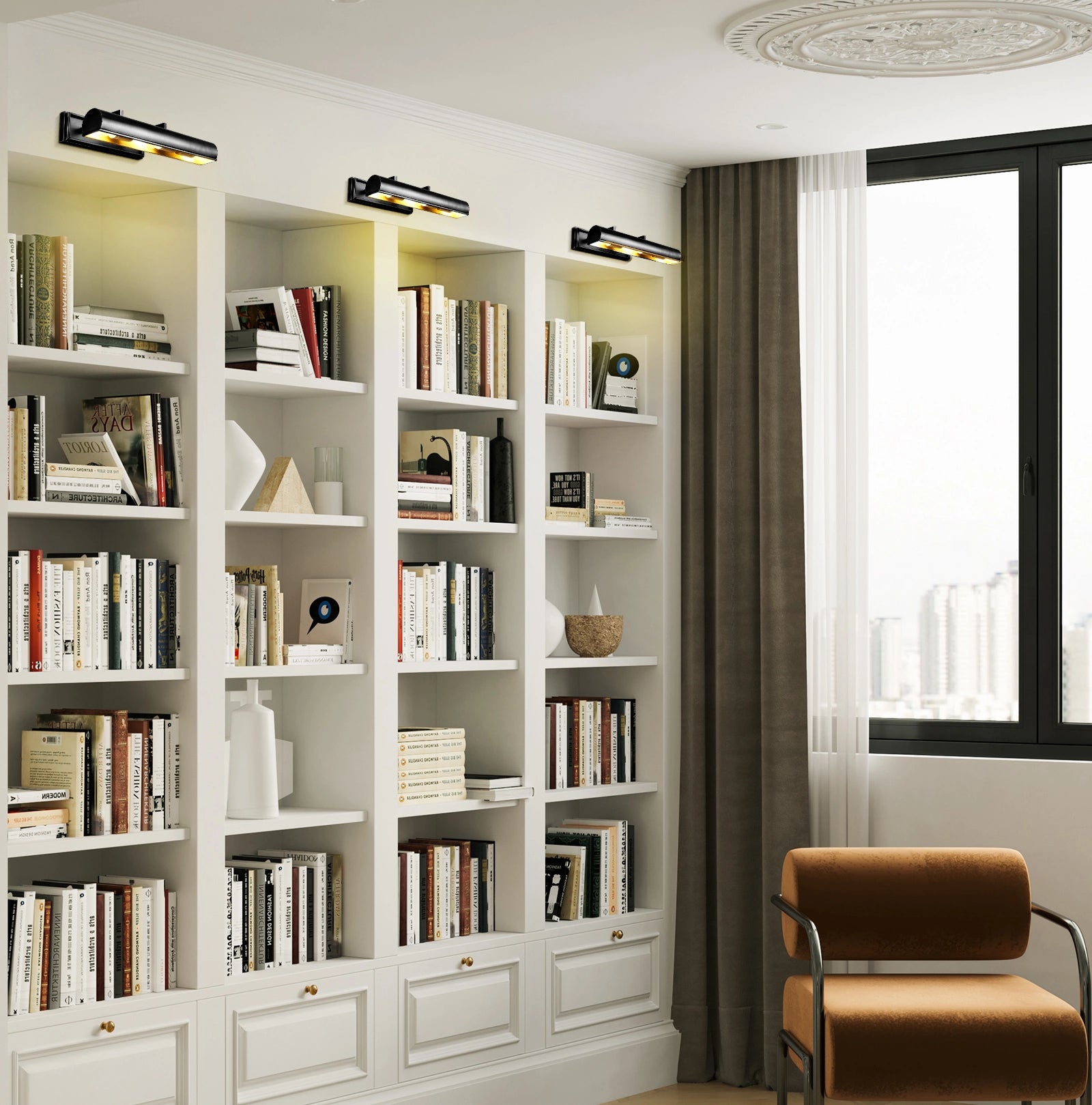 Galleria Picture Light 24"#Finish_Black