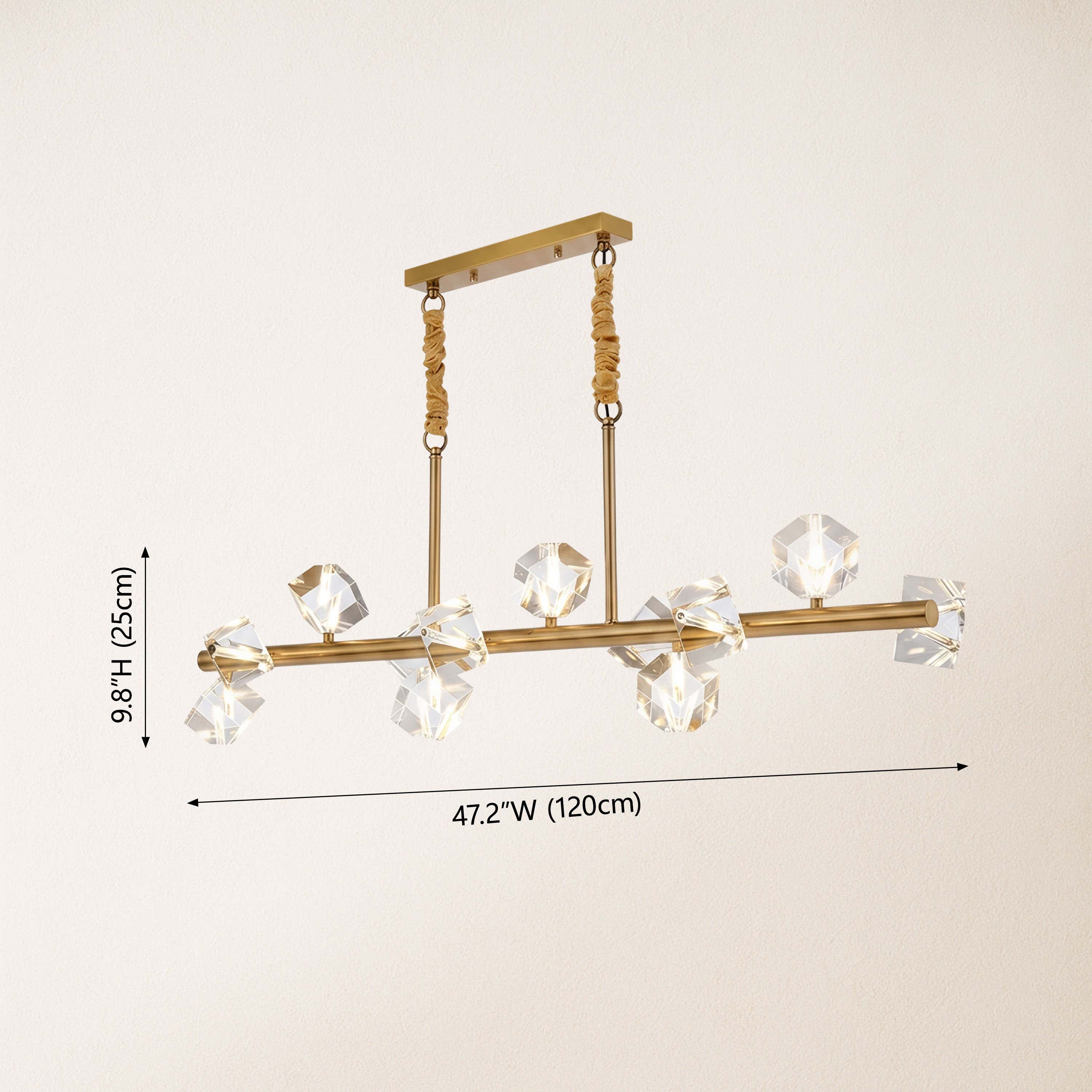 Stravon Radiant Structure Crystal Linear Chandelier