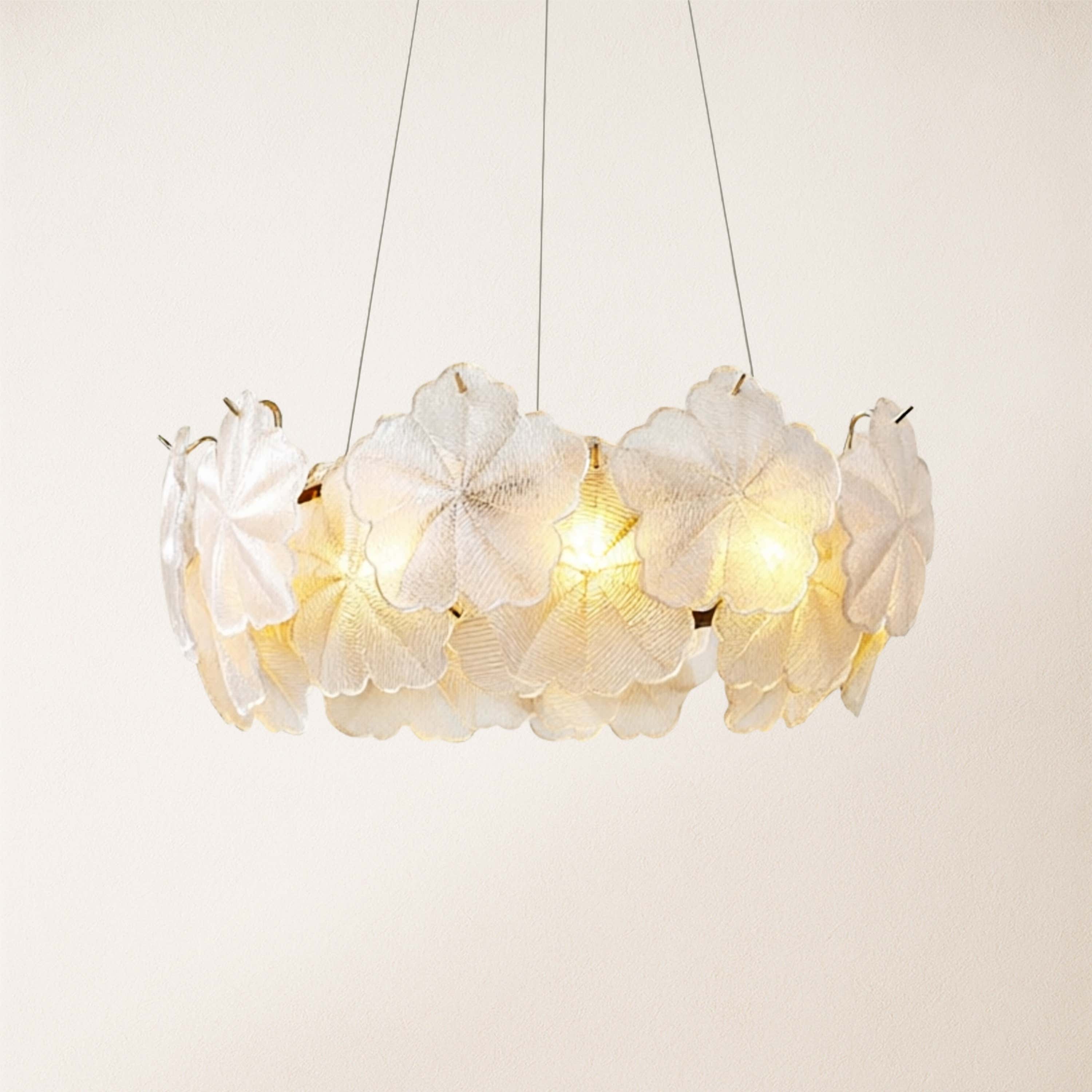 Petralis Glass Bloom Round Chandelier