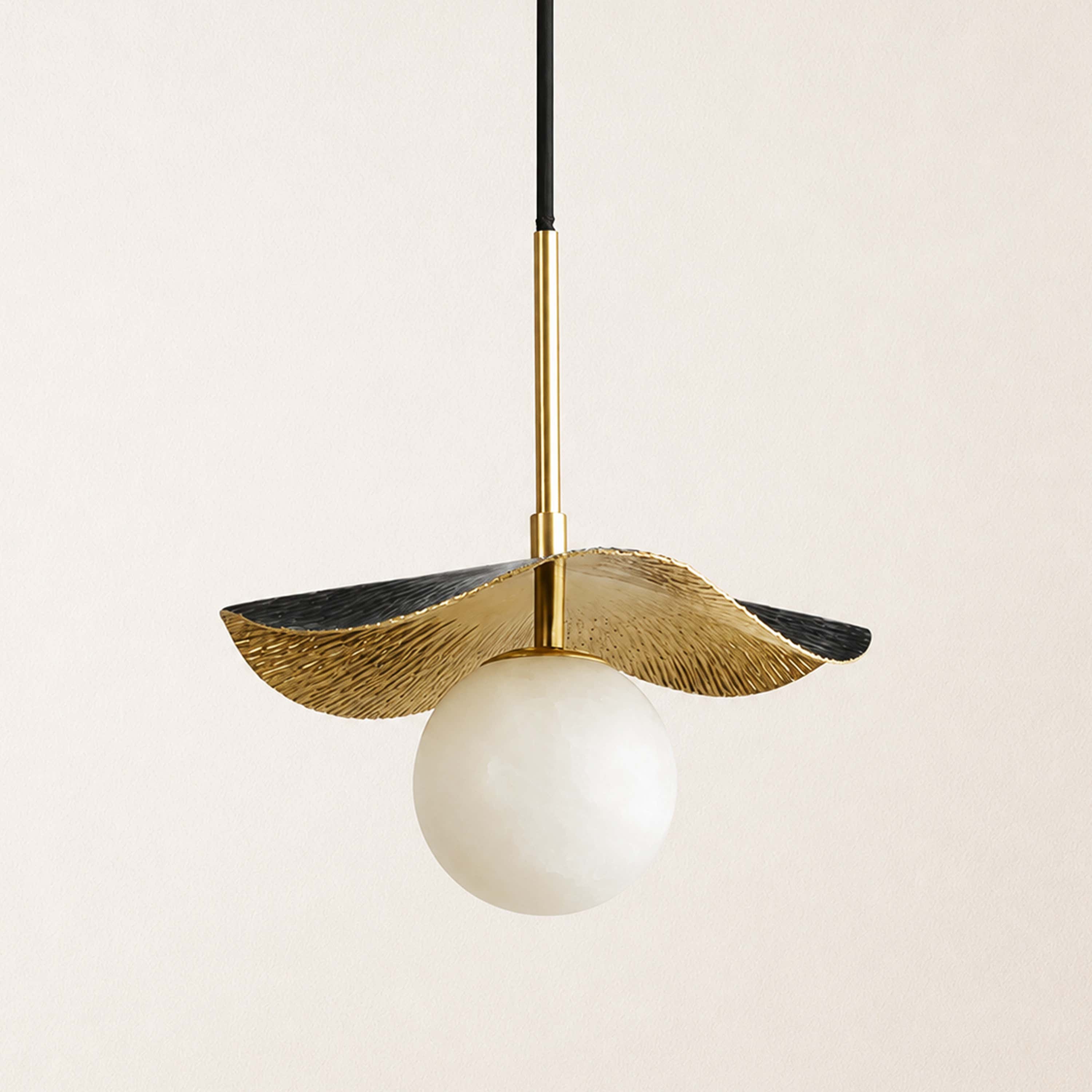 Ondine Alabaster Spherical Pendant Light