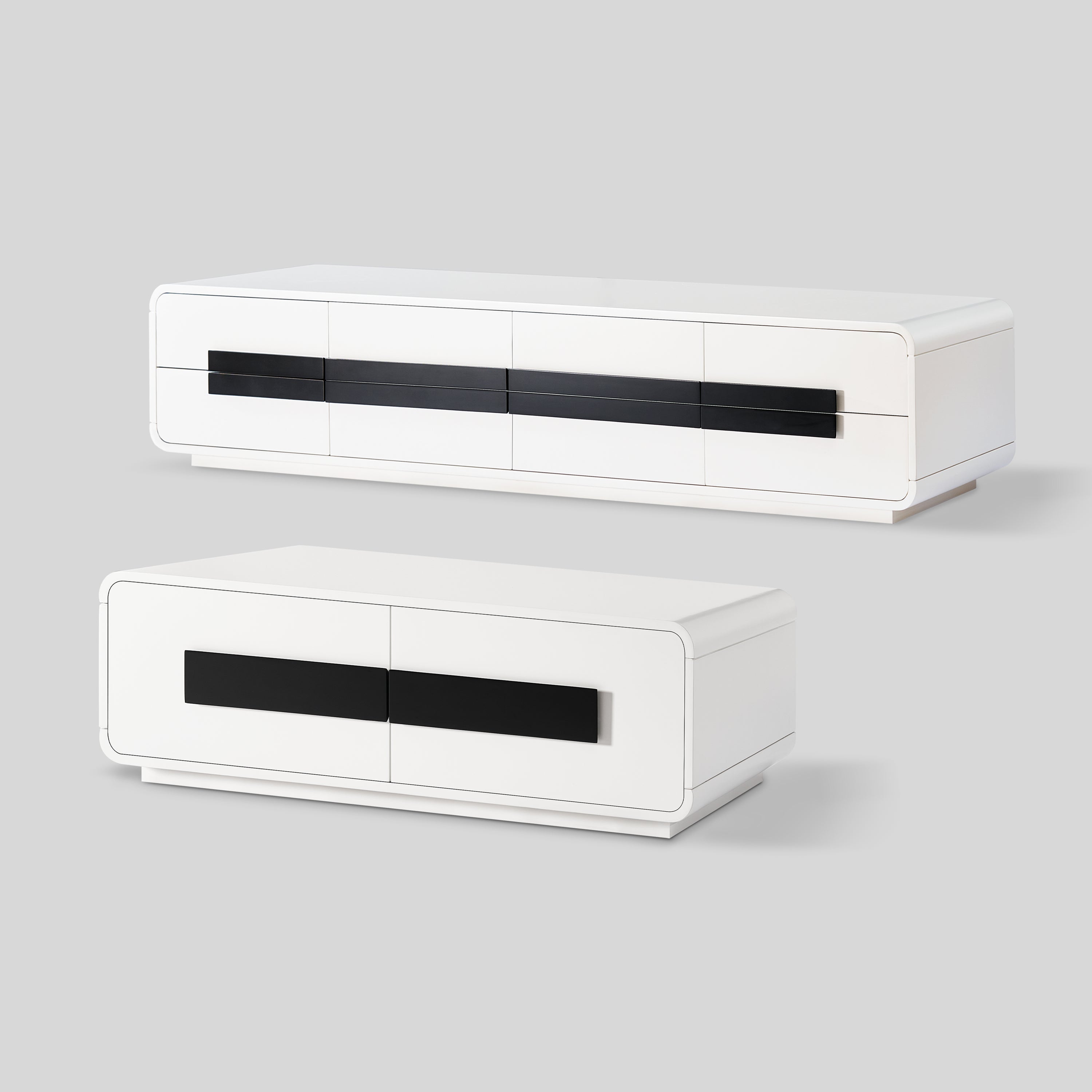 Soren Media Console And Coffee Table Set