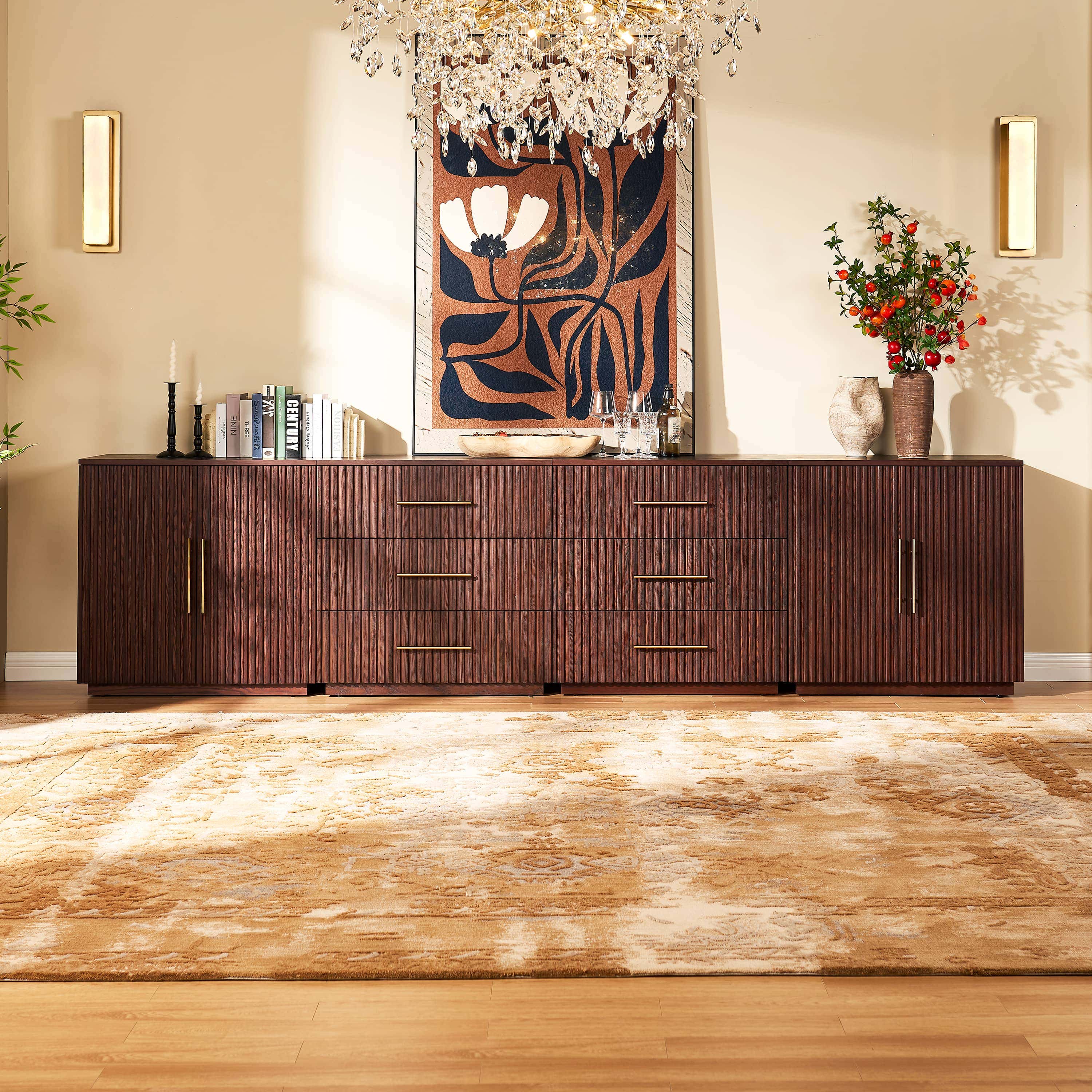 Aurelian Relief Wool-Blend Rug