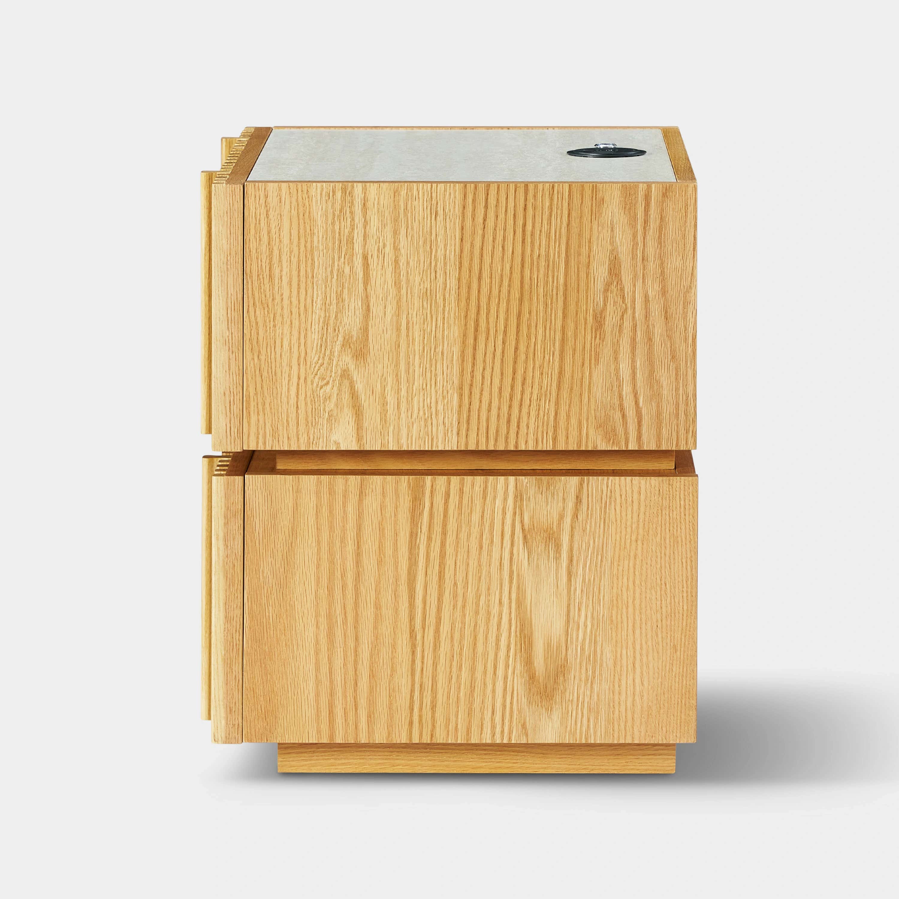 Isla Oak Sintered Stone Nightstand 20" W