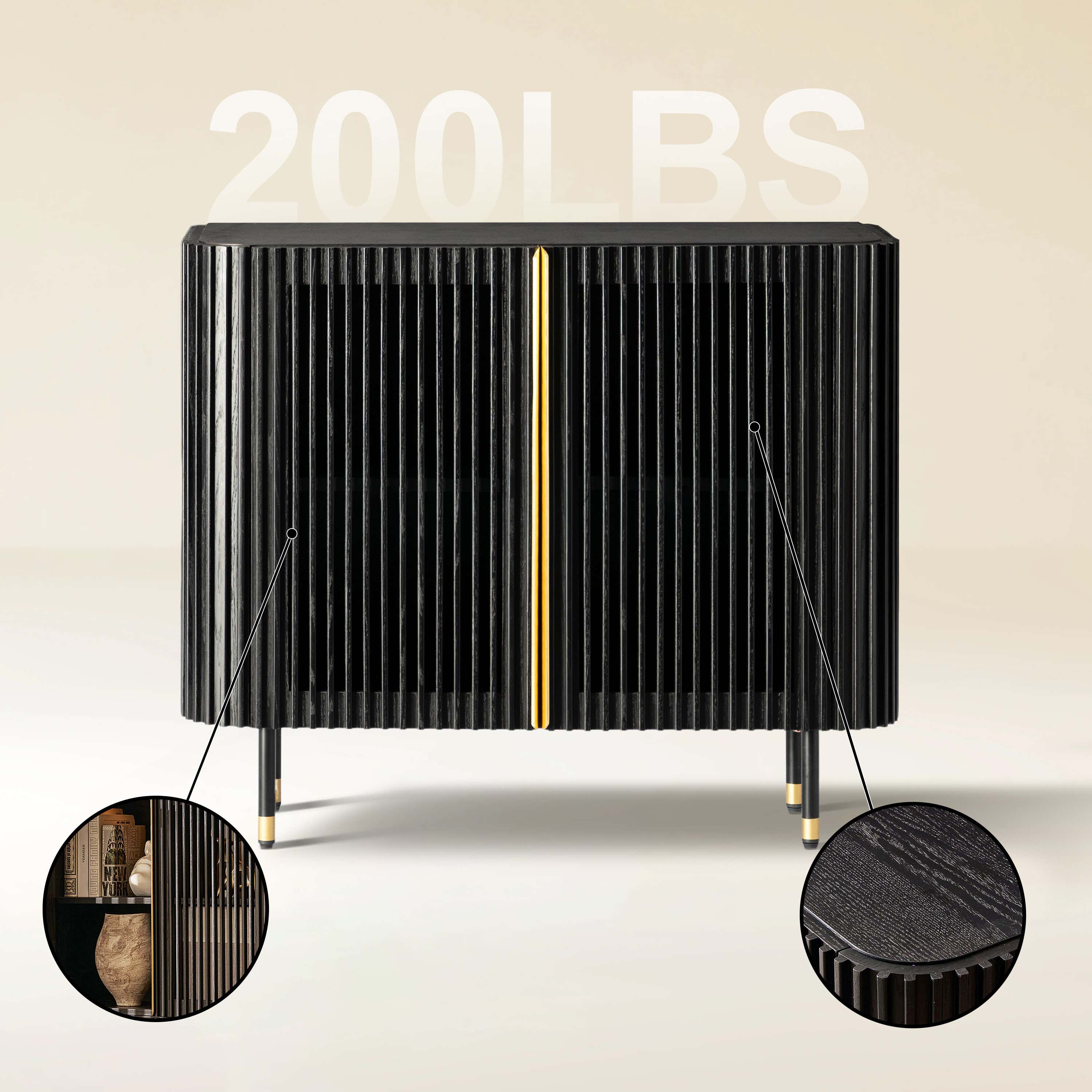 Ewan 40″ Oak Cabinet