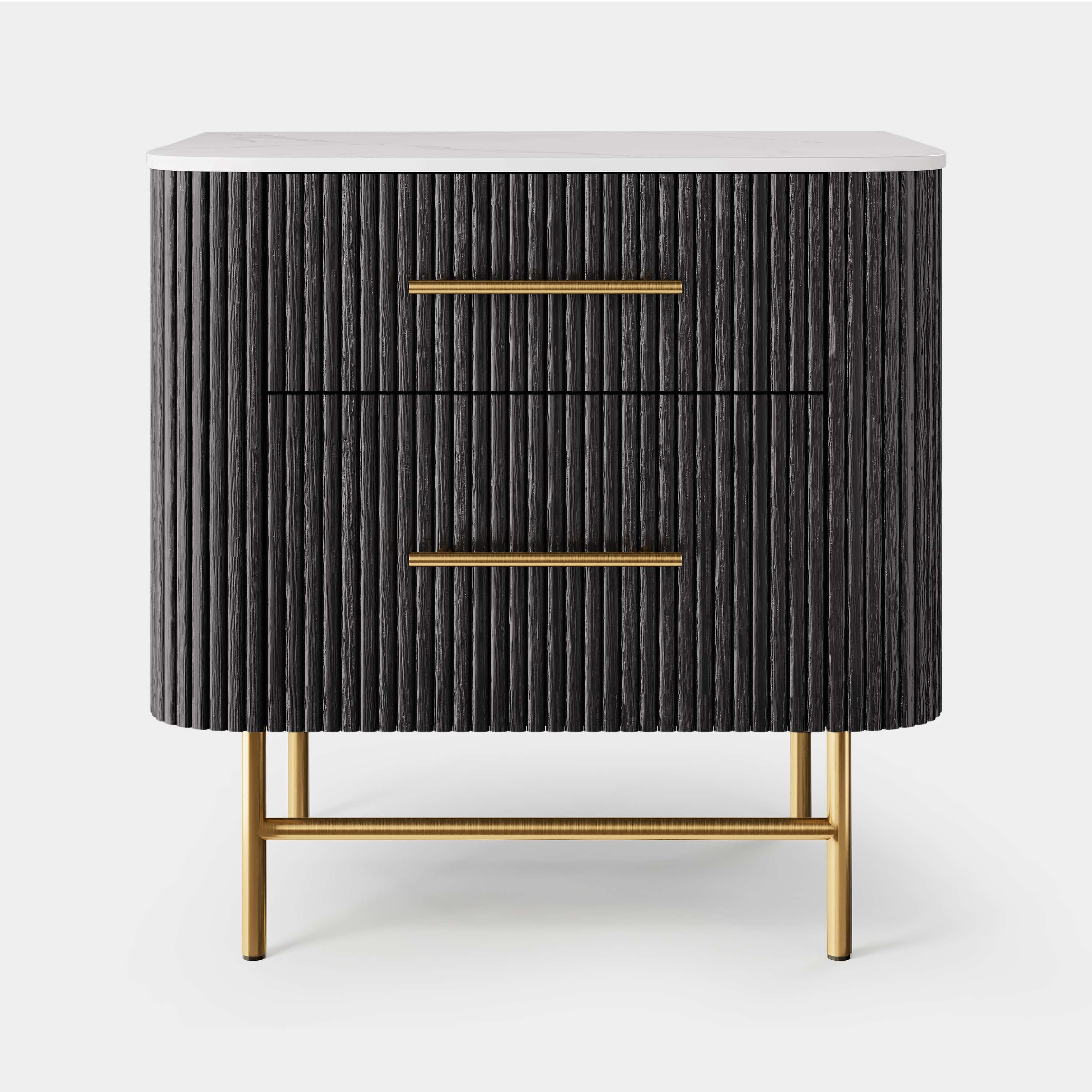 Ewan Sintered Stone Nightstand 26"W