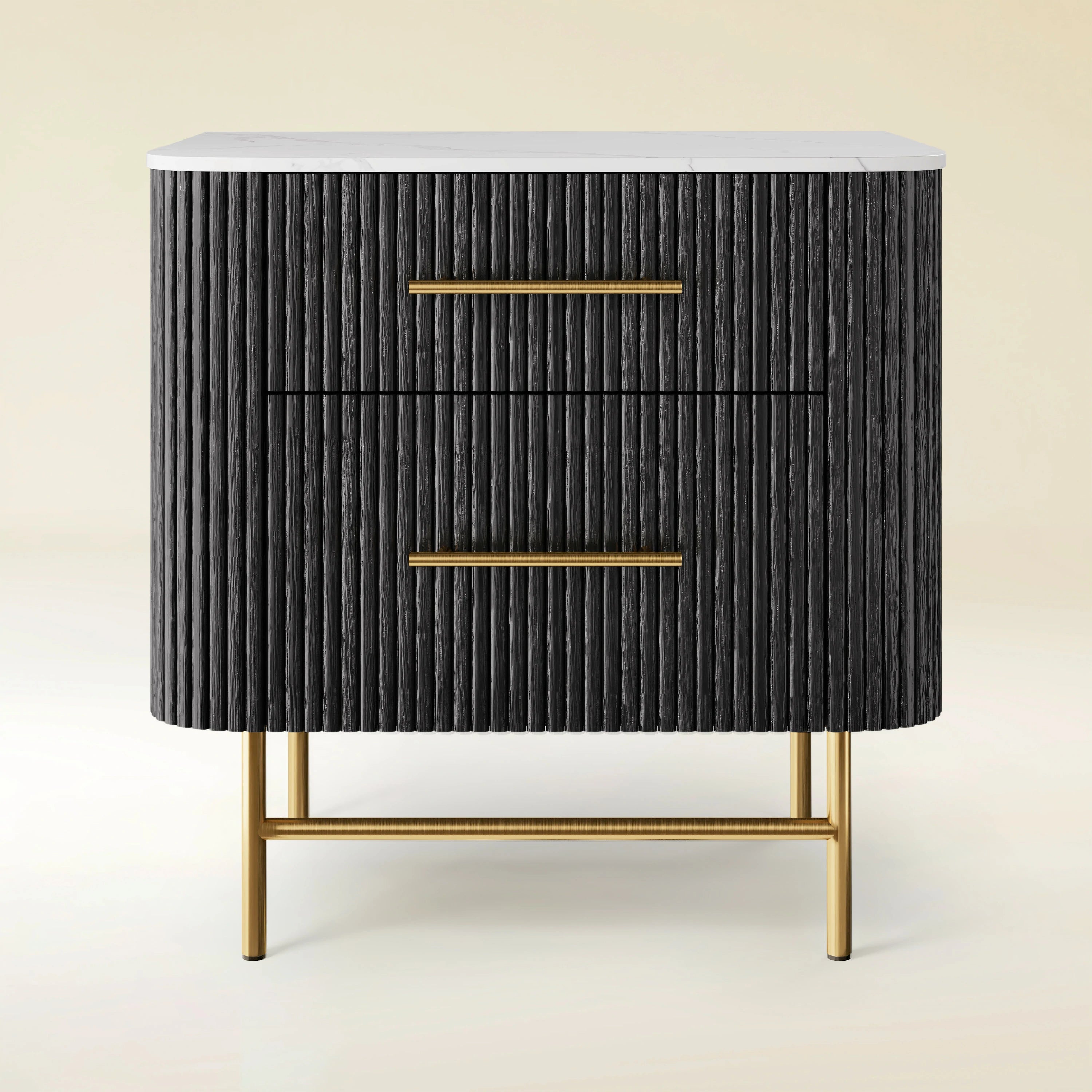 Ewan Sintered Stone Nightstand 26"W