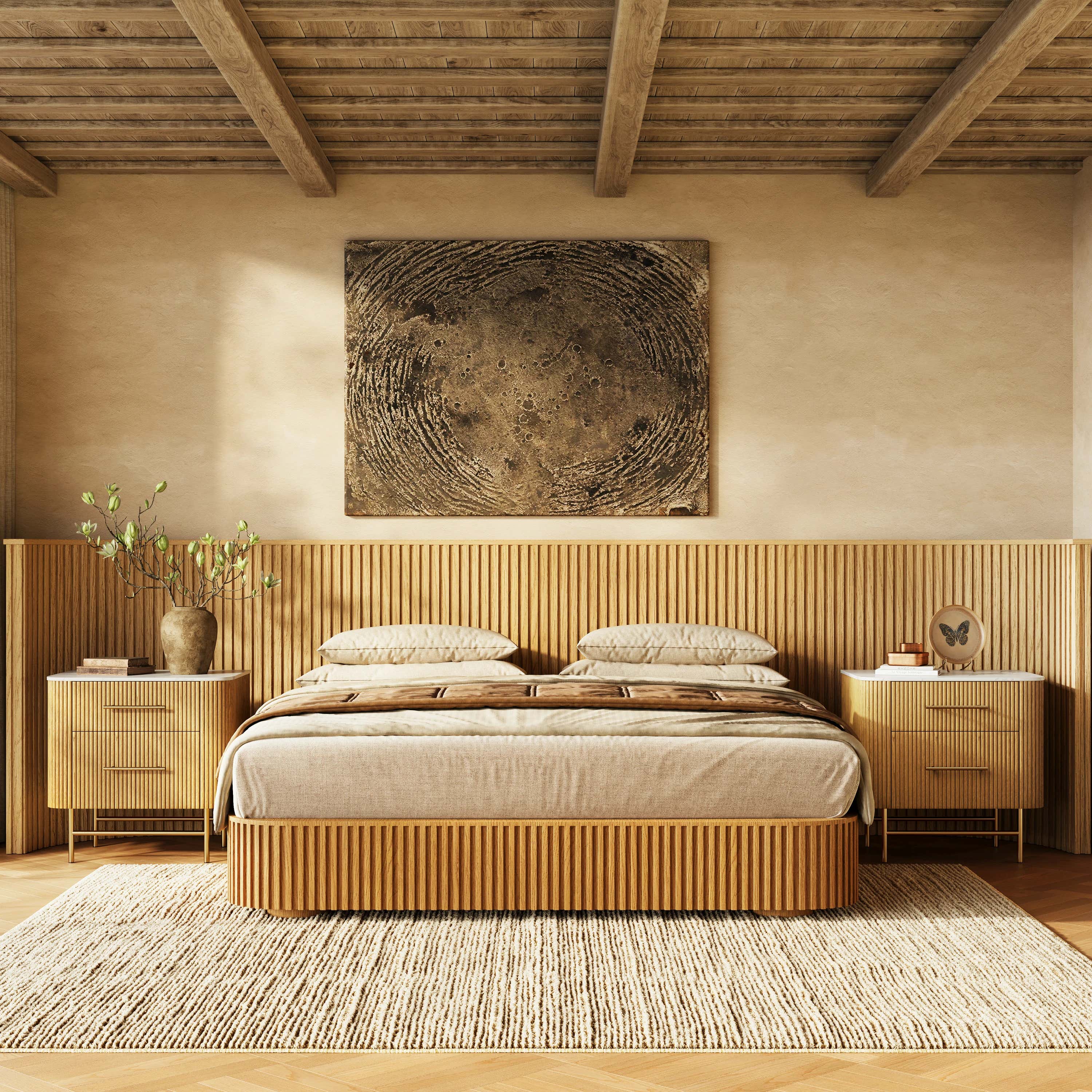 Ewan Sintered Stone Nightstand 26"W