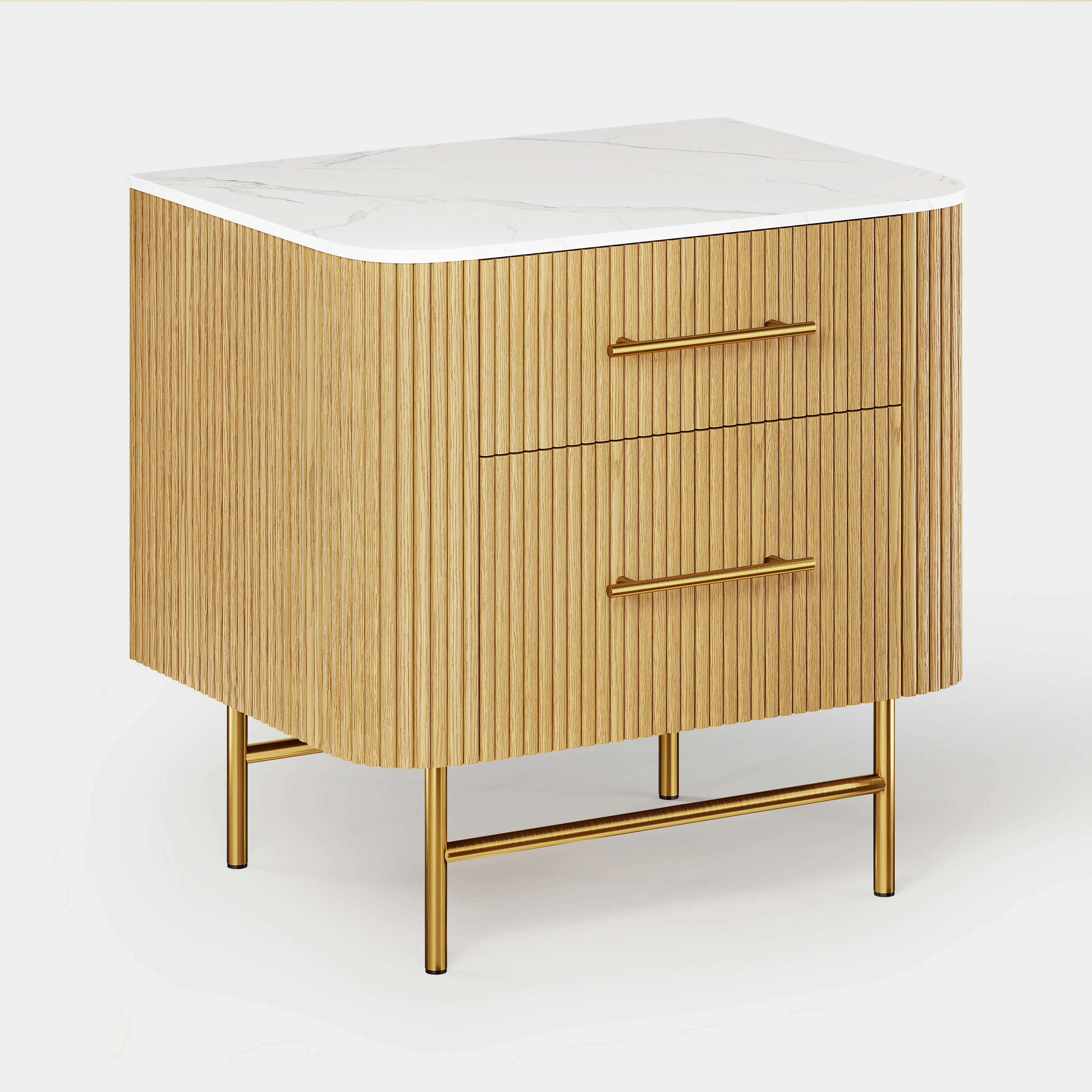 Ewan Sintered Stone Nightstand 26"W