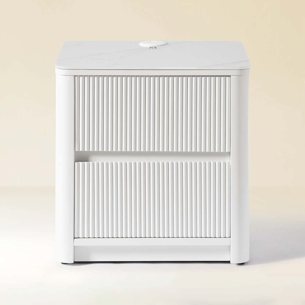 Celia Burnt Stone Nightstand 20"