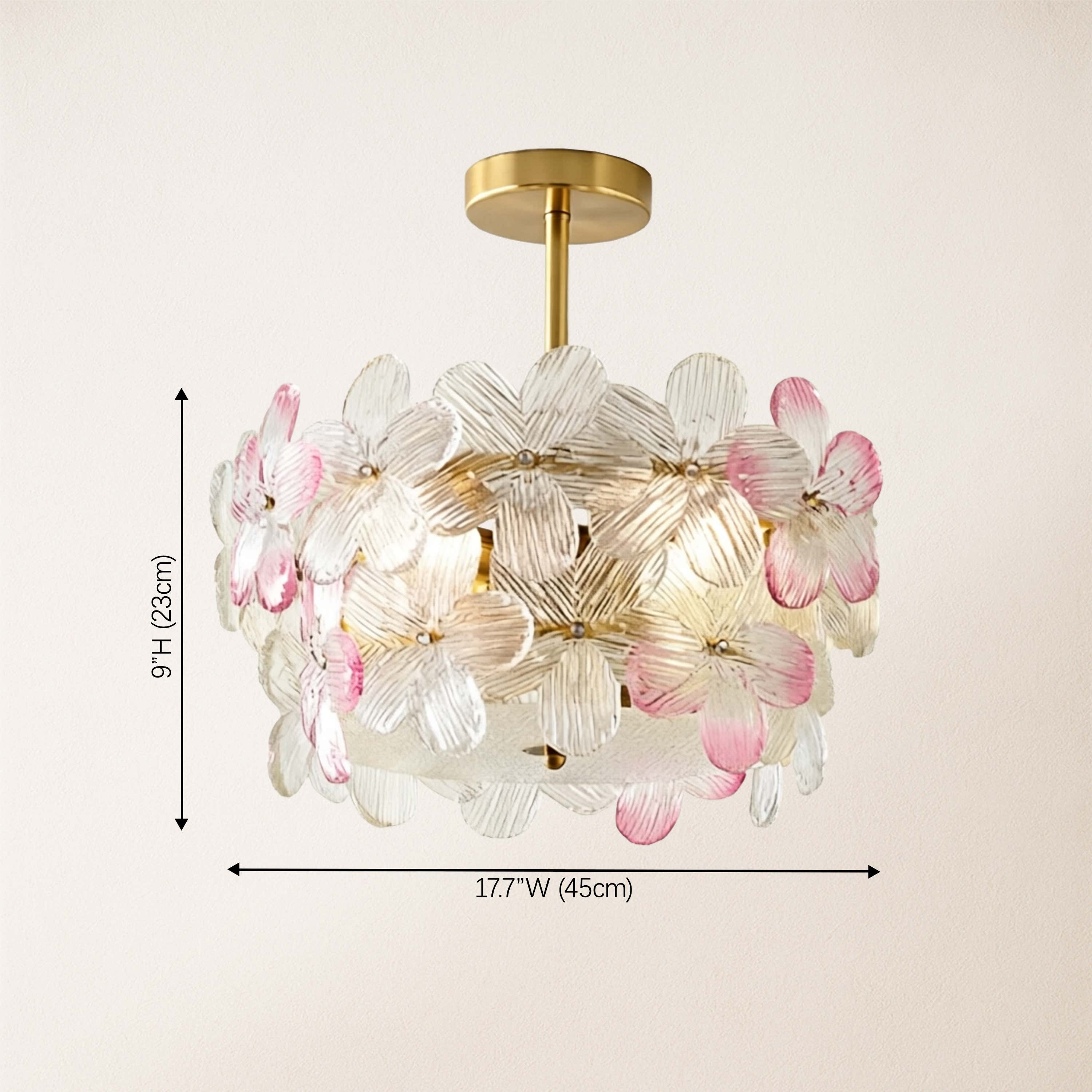 Blumea Cluster Glass Flush Mount
