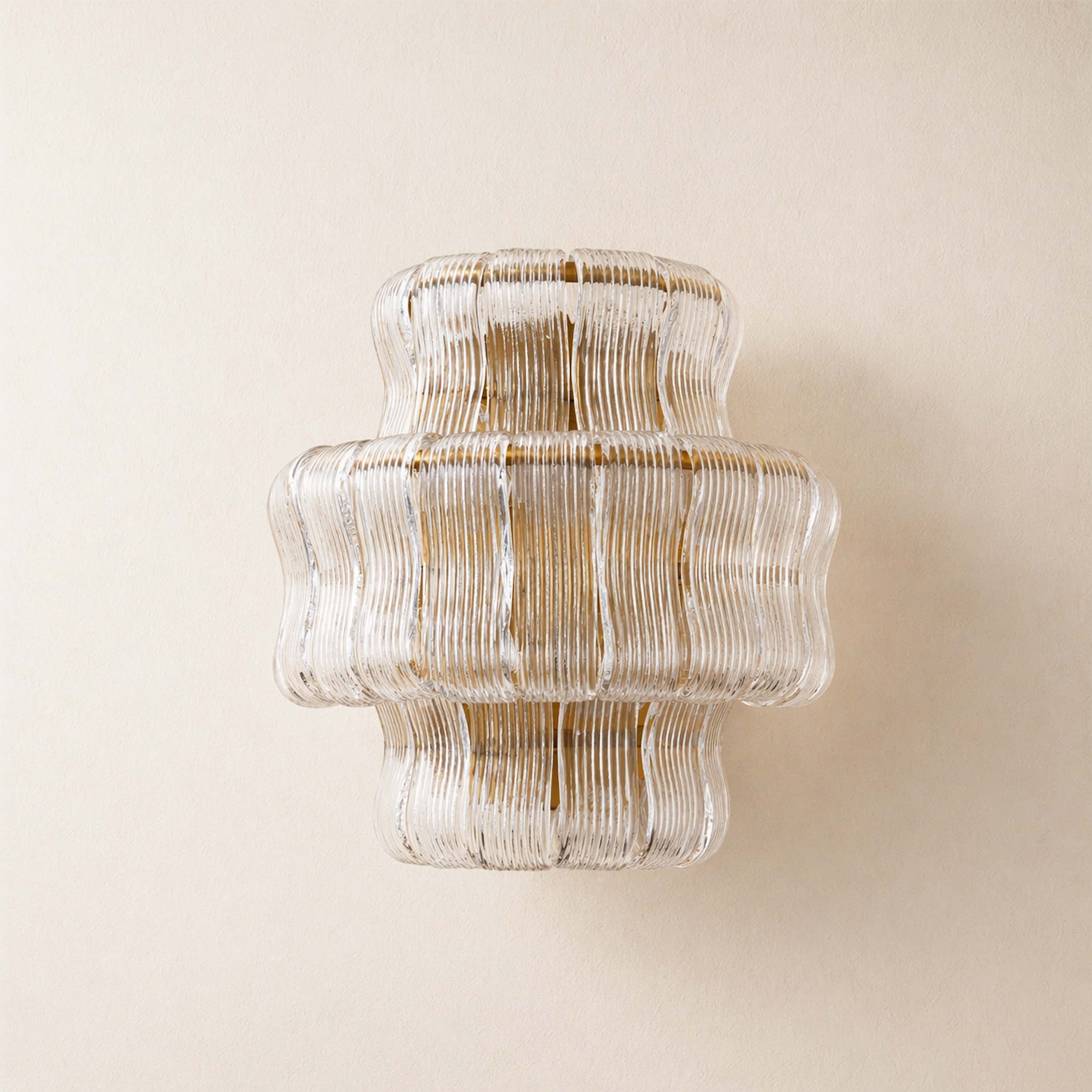 Ondalia Tiered Glass Wall Sconce
