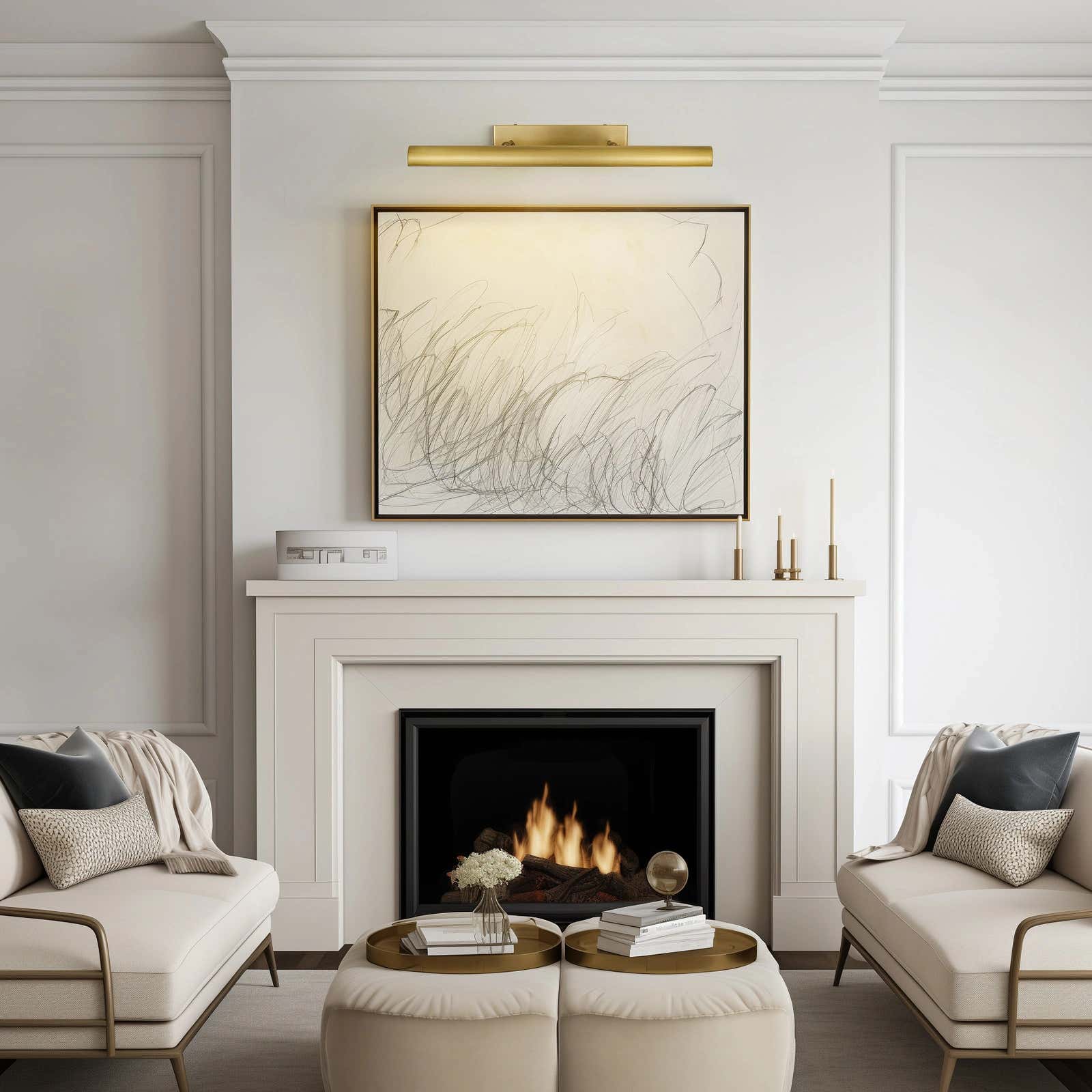 ArtGlow Picture Light 30"W#Finish_Gold