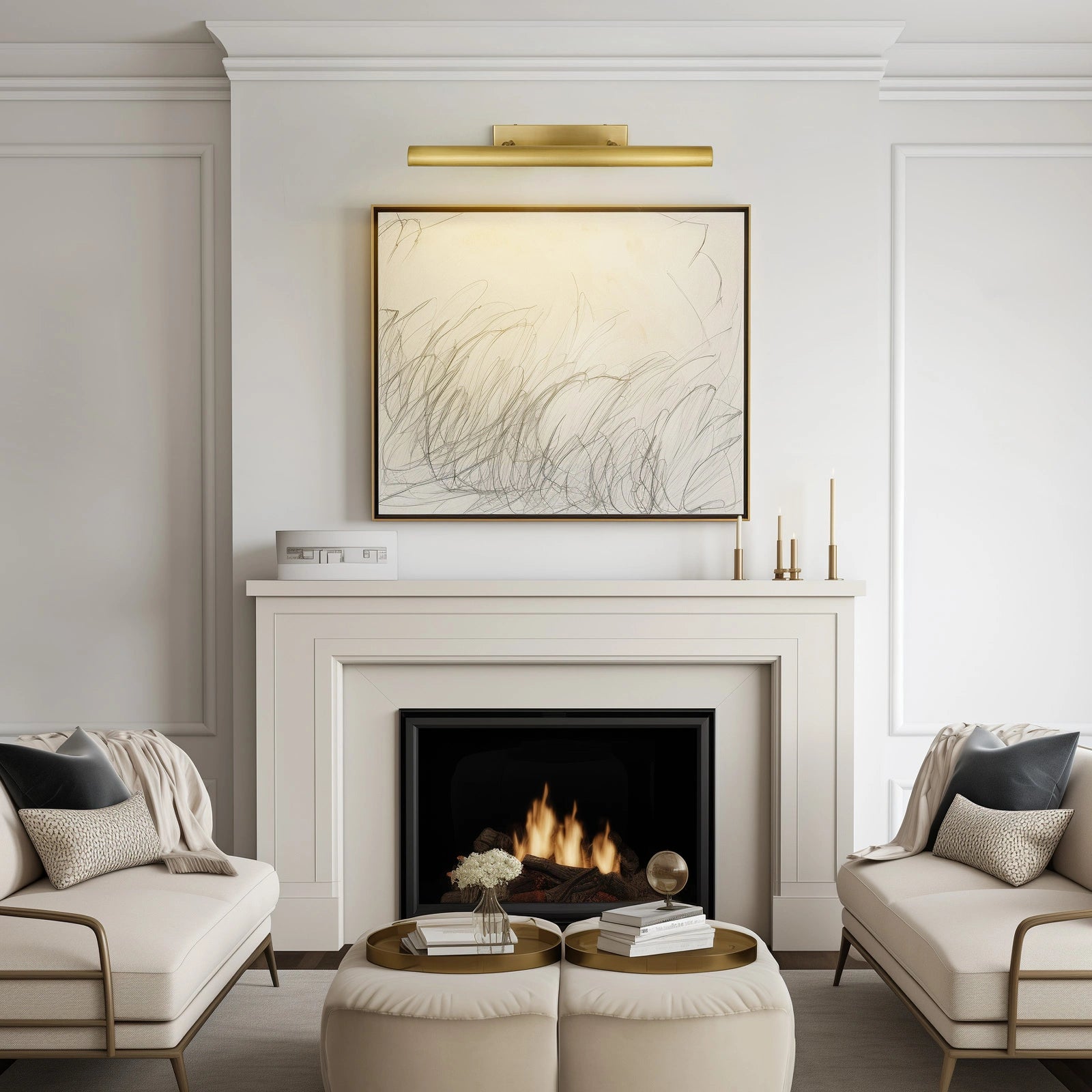 ArtGlow Picture Light 30"W#Finish_Gold