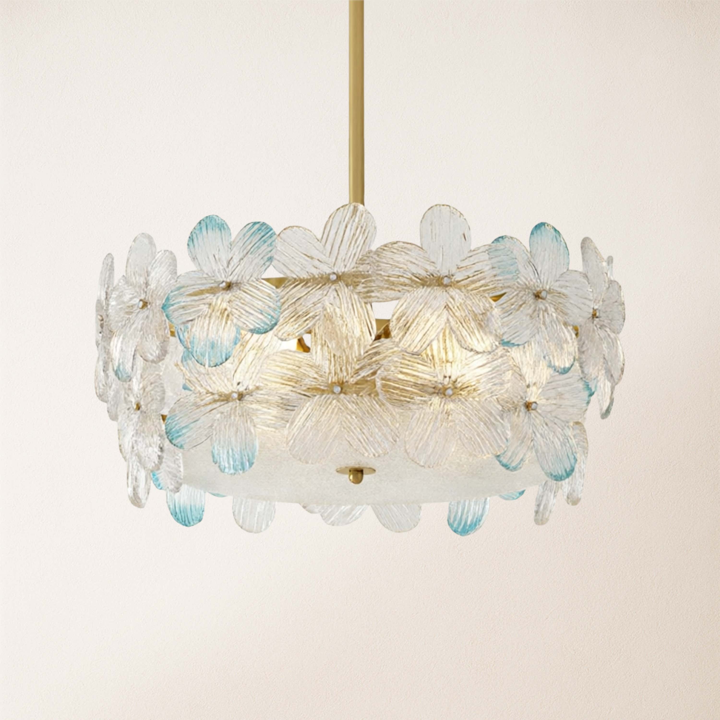 Blumea Cluster Glass Flush Mount