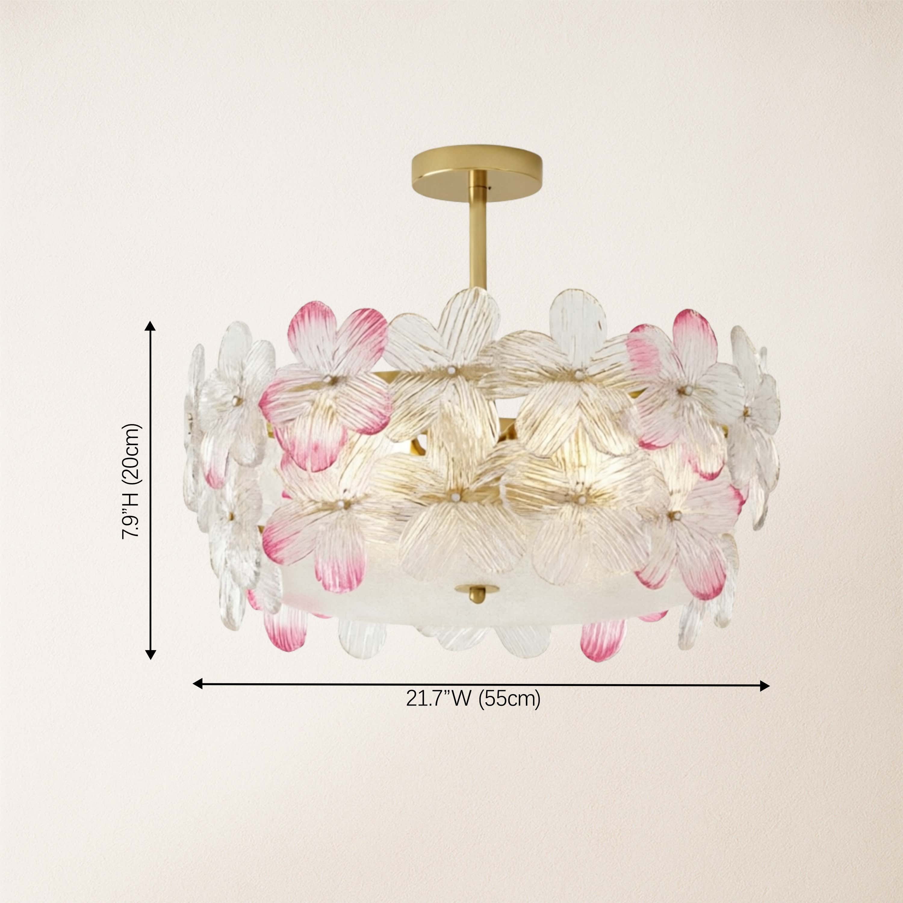 Blumea Cluster Glass Flush Mount