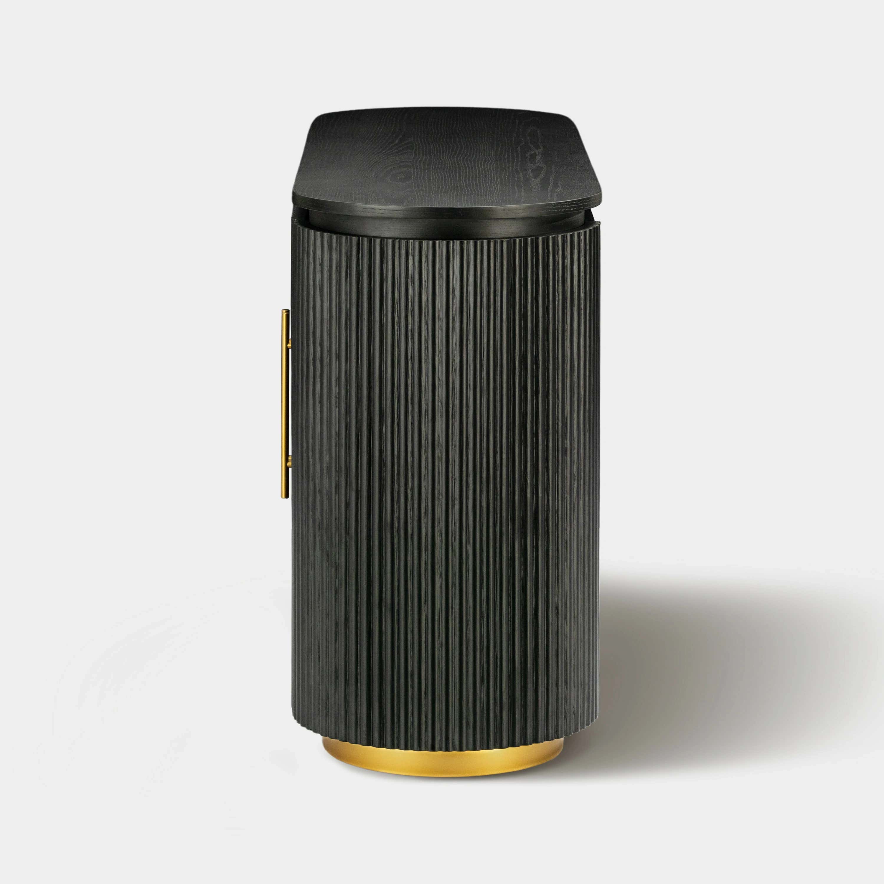 Holton Oak Media Console And Sideboard Set