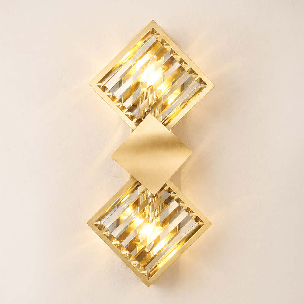 Corvina Crystal Rhombus Wall Sconce