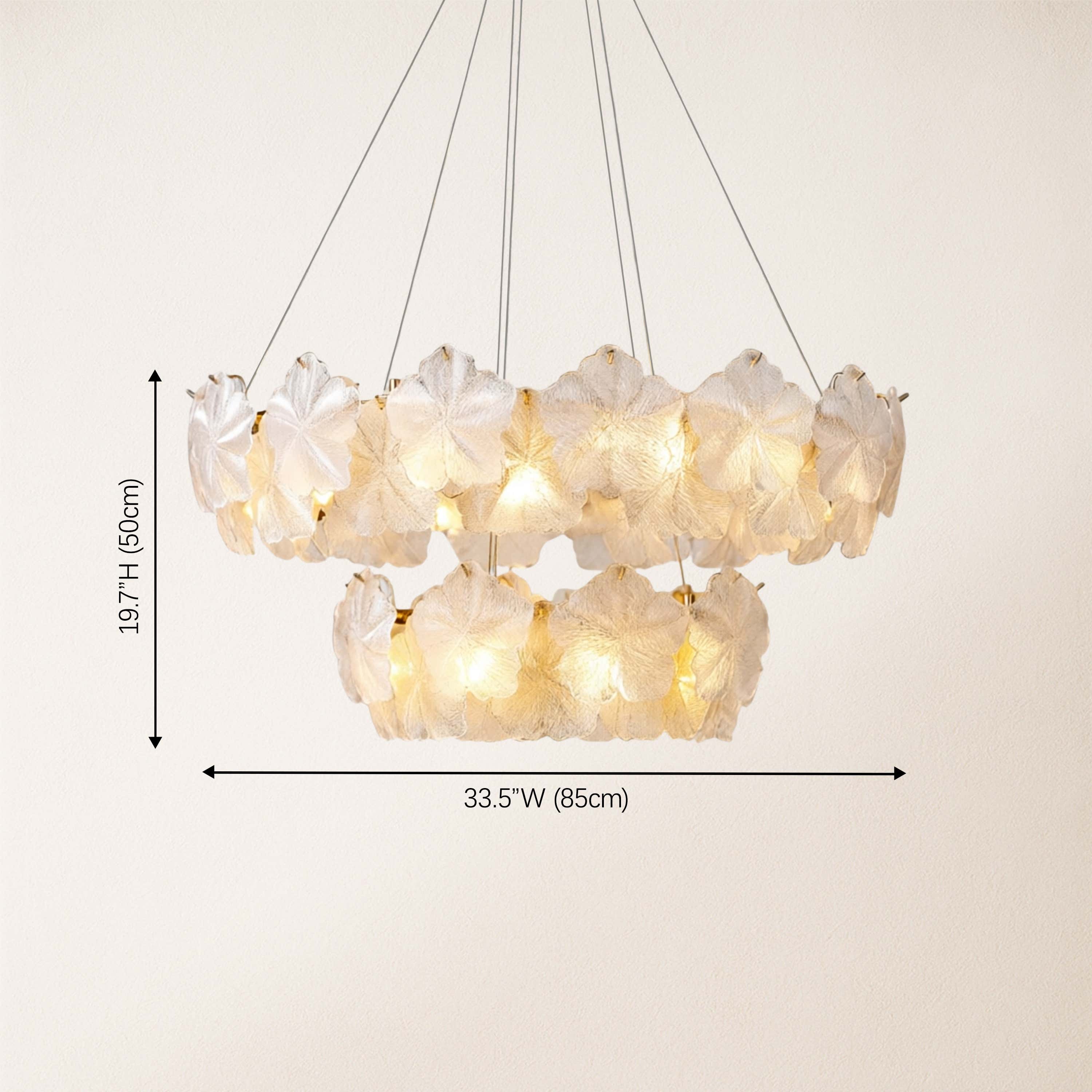 Petralis Glass Bloom Round Chandelier