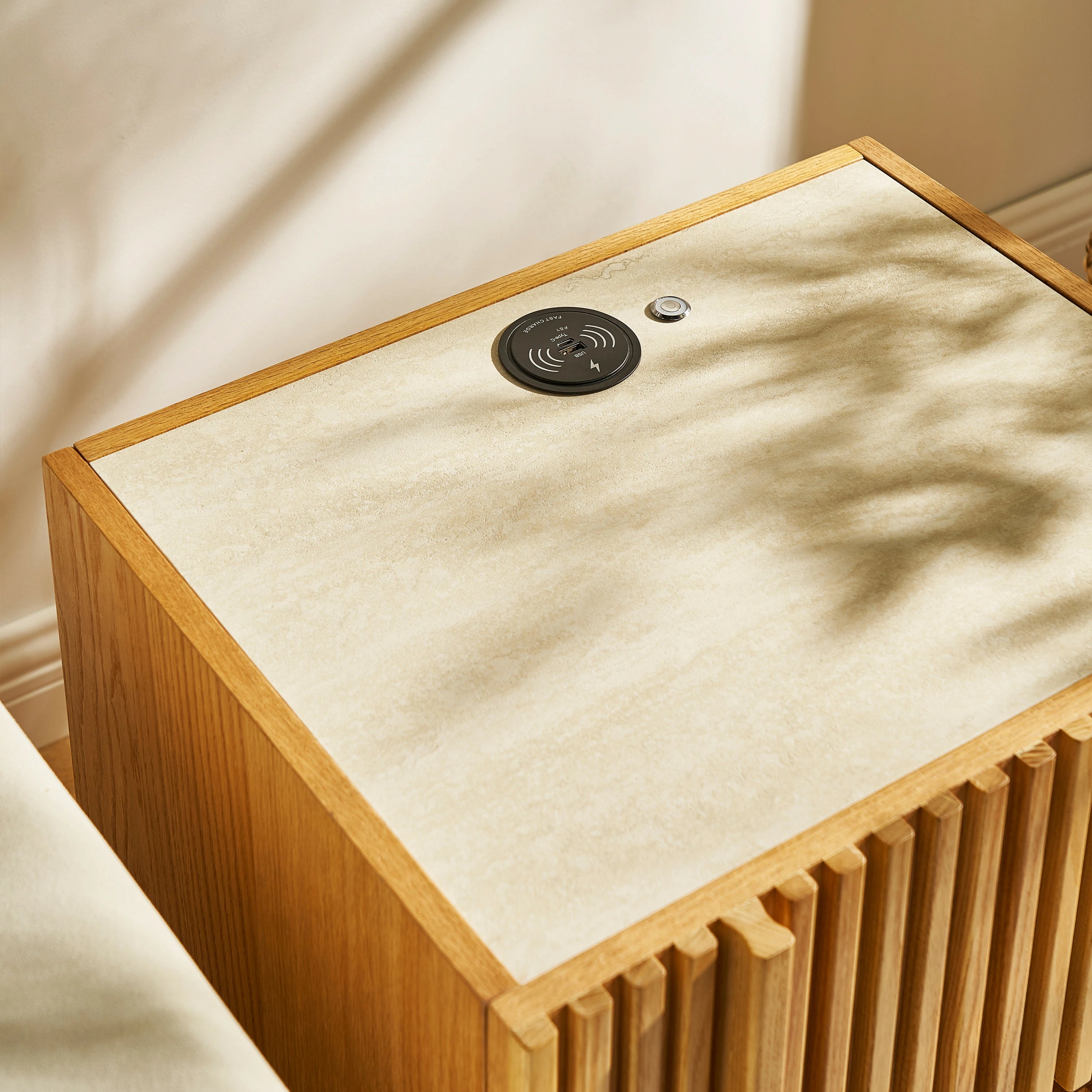 Isla Eichen-Nachttisch 19,7" B