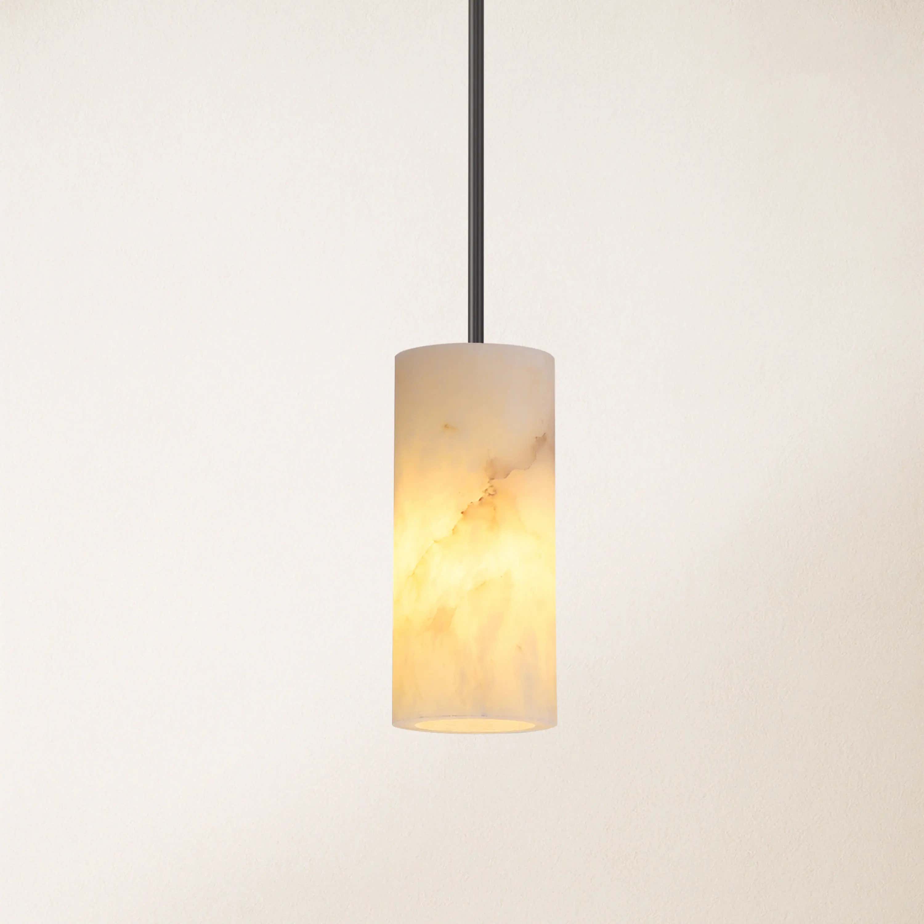 Arlo Alabaster Pendant Lights 4"D#Finish_Black