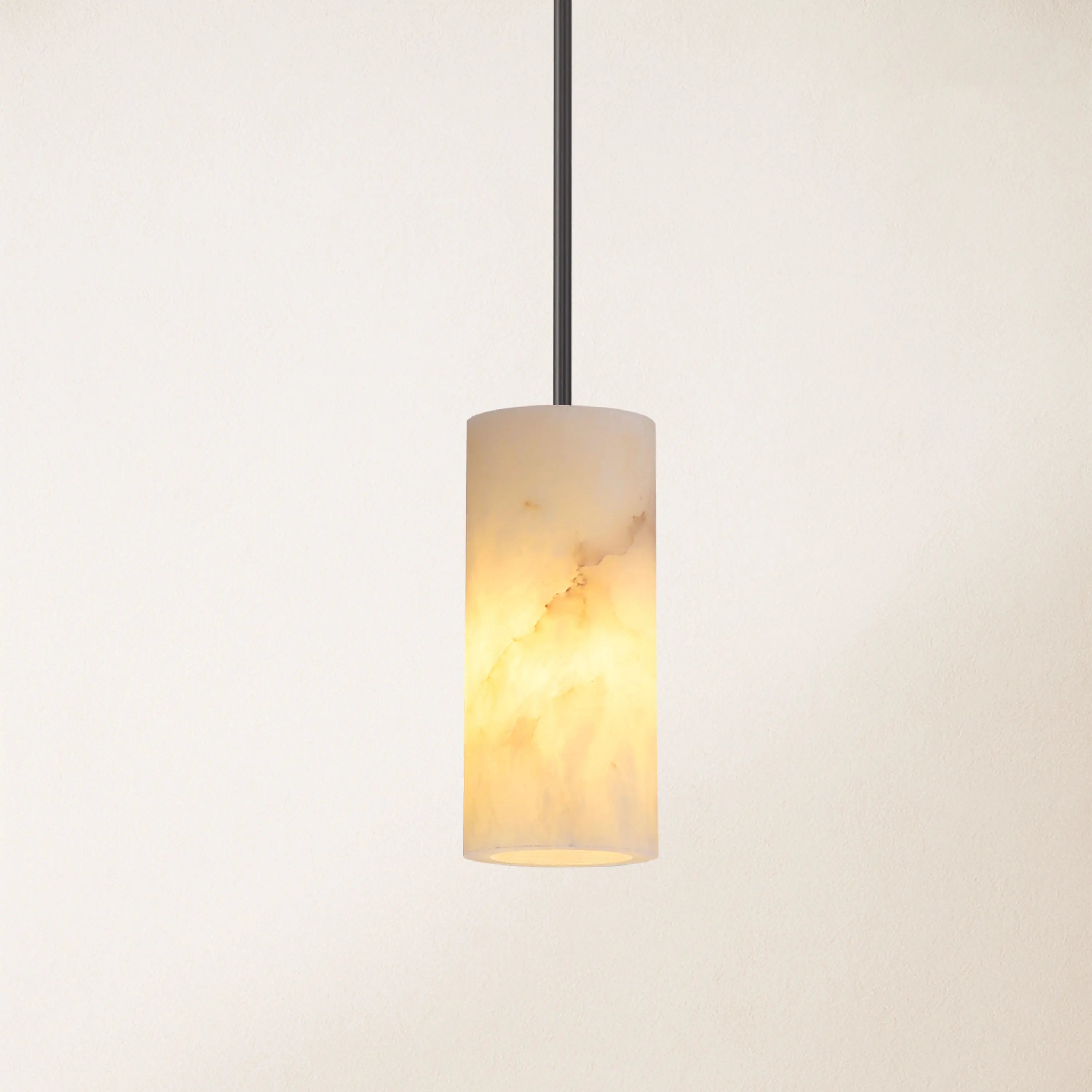 Arlo Alabaster Pendant Lights 4"D#Finish_Black