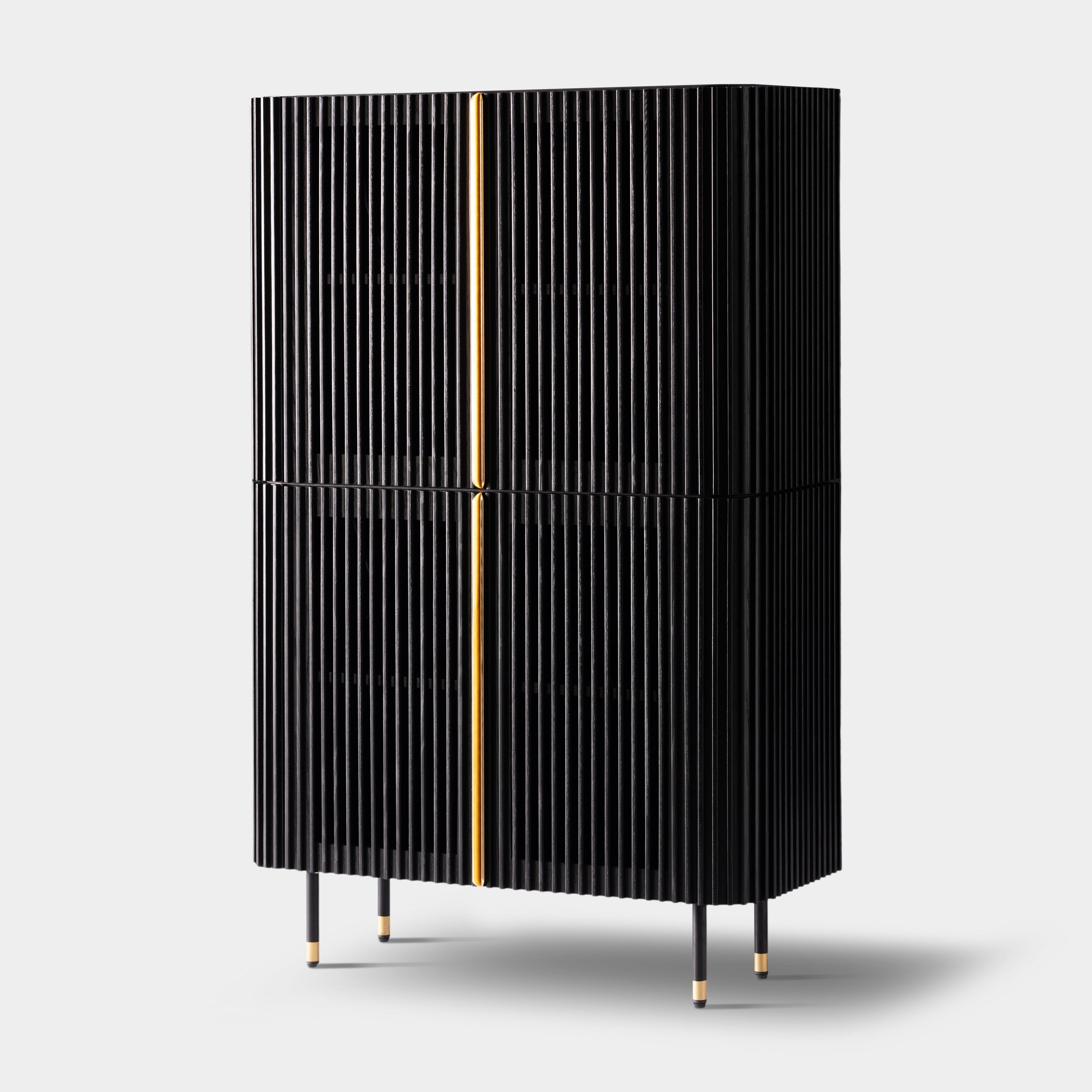 Ewan 66,7″H Vertikaler Kombinationsschrank aus Eiche (2er-Set)